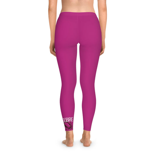 Pink Stretchy Leggings - COFFEEBRE