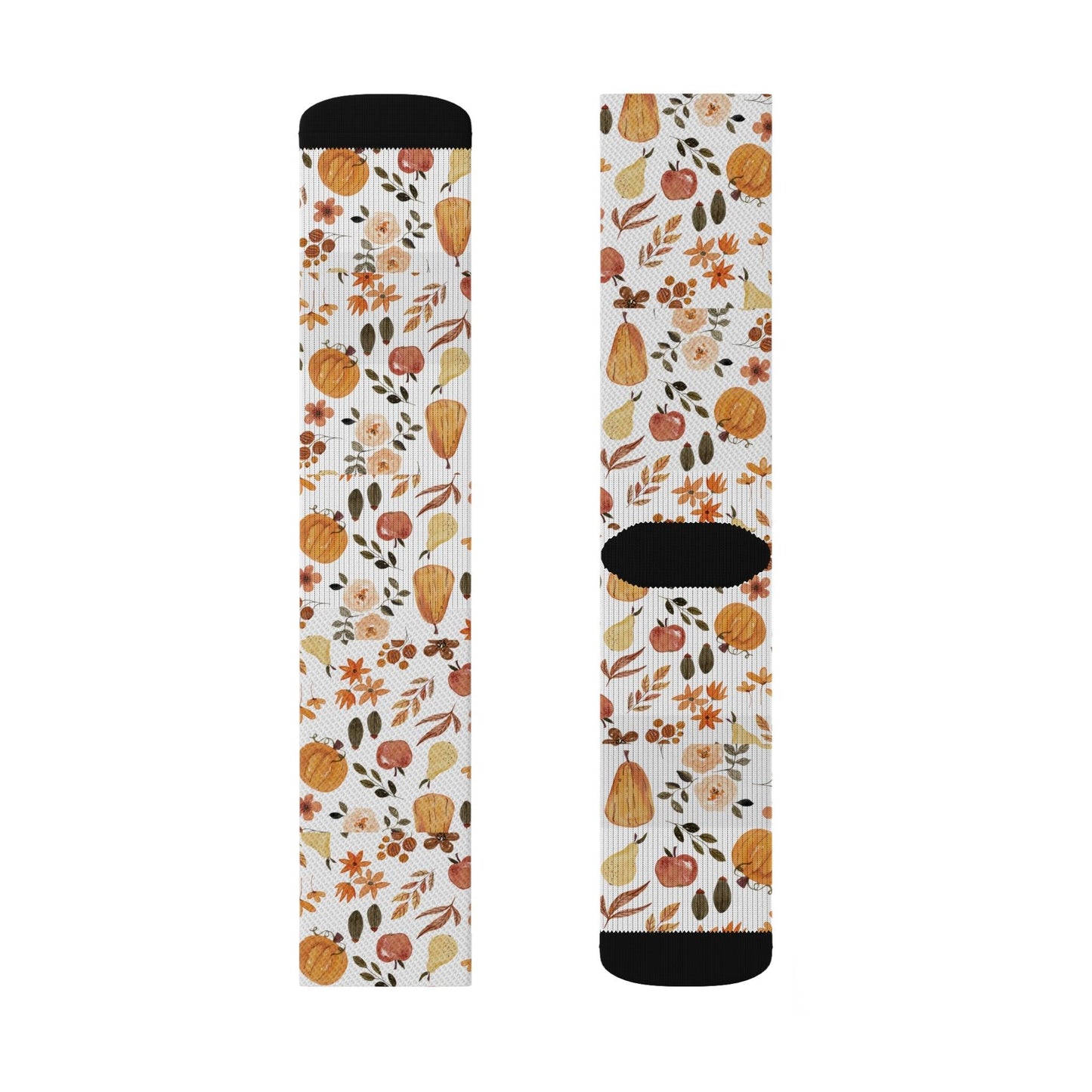 Pumpkin Spice Floral Socks Gift