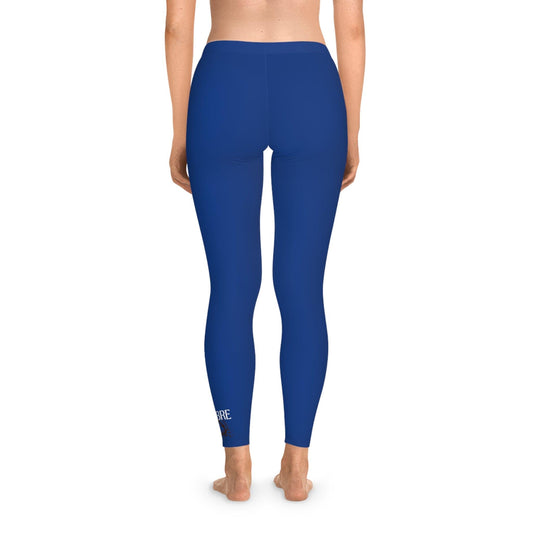 Stretchy Navy Blue Leggings - COFFEEBRE