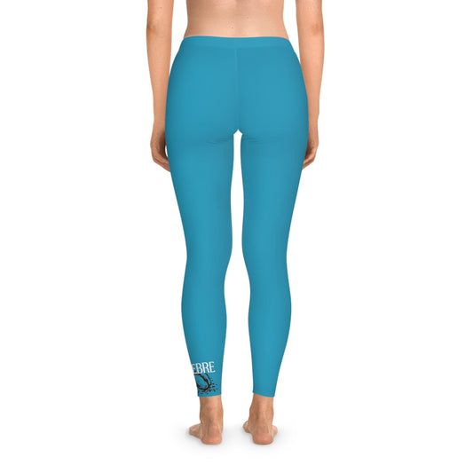 Stretchy Turquoise Leggings - COFFEEBRE