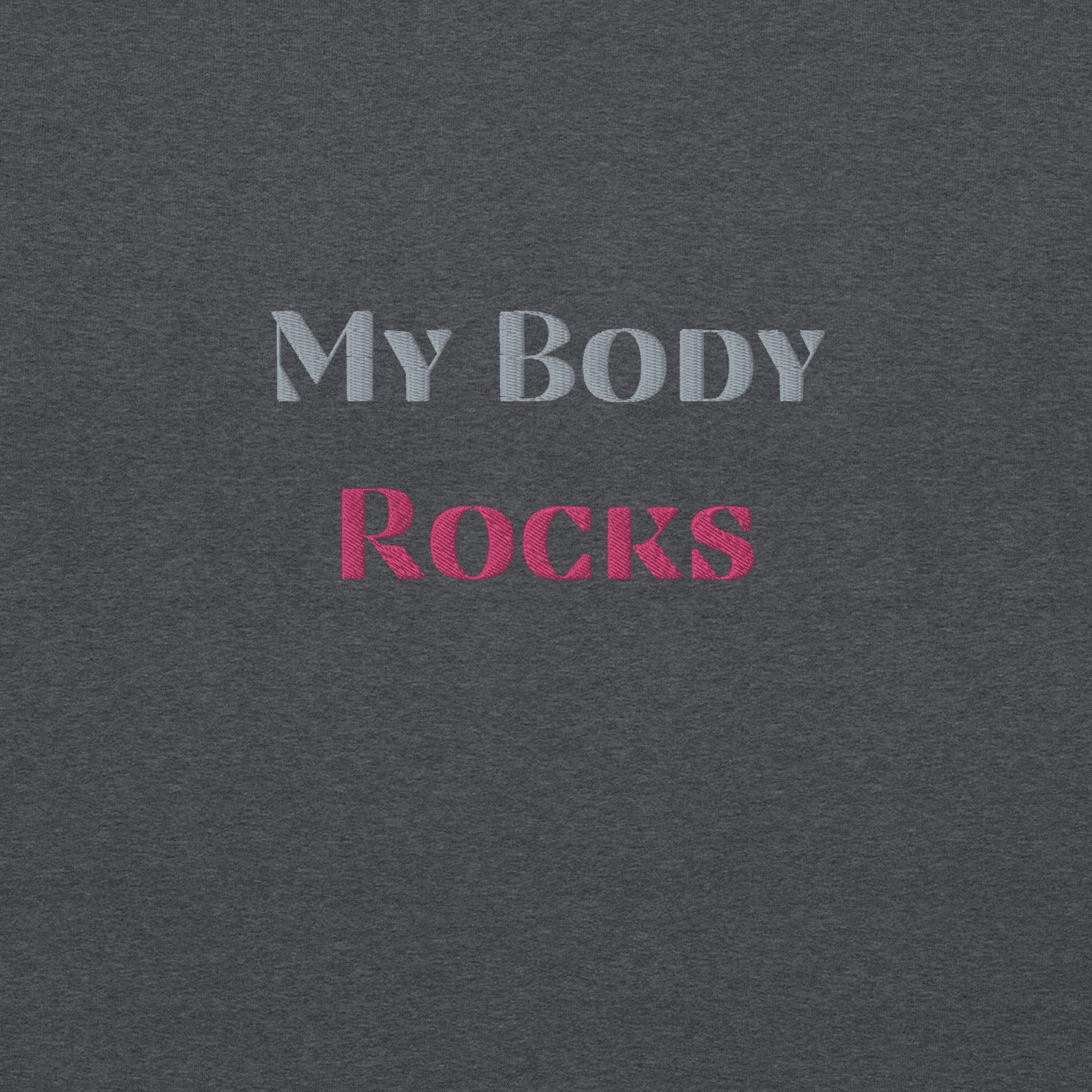 My Body Rocks Embroidered Sweatshirt - COFFEEBRE