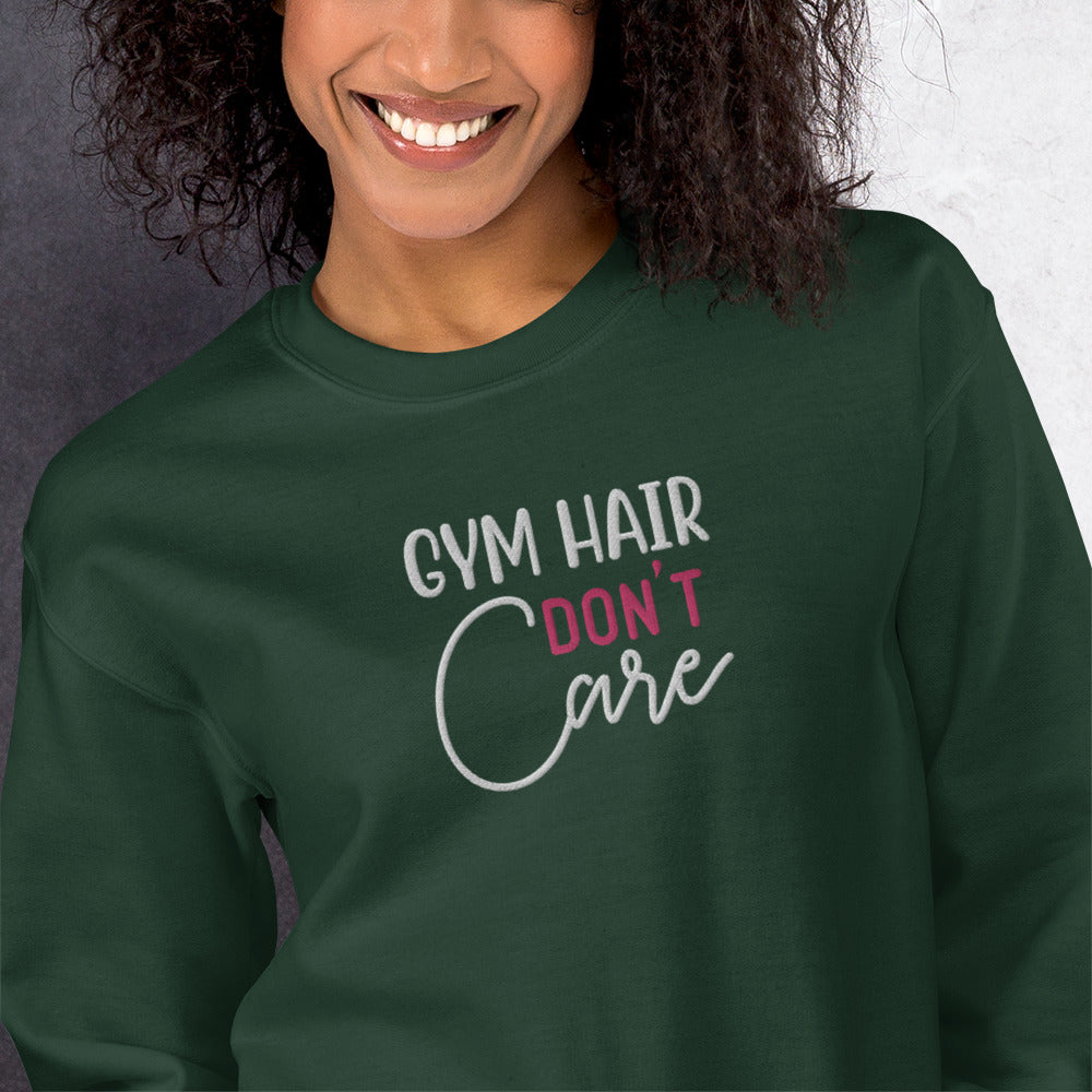 Gym Athletic Embroidered Fitness Sweatshirt - COFFEEBRE