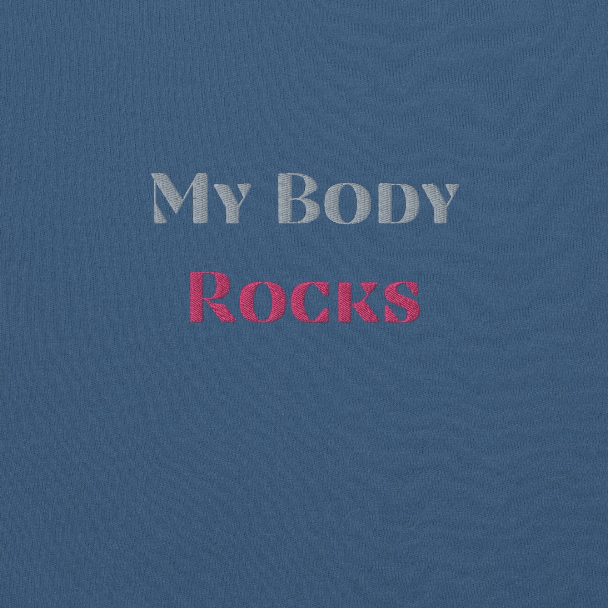 My Body Rocks Embroidered Sweatshirt - COFFEEBRE