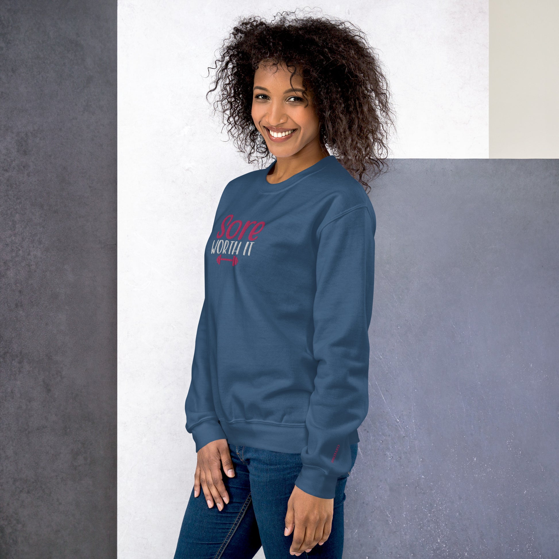 Sore Without it Embroidered Sweatshirt - COFFEEBRE