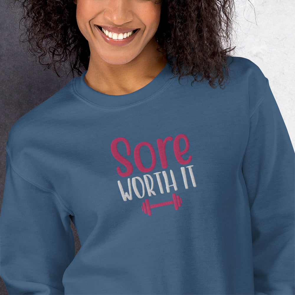 Sore Without it Embroidered Sweatshirt - COFFEEBRE