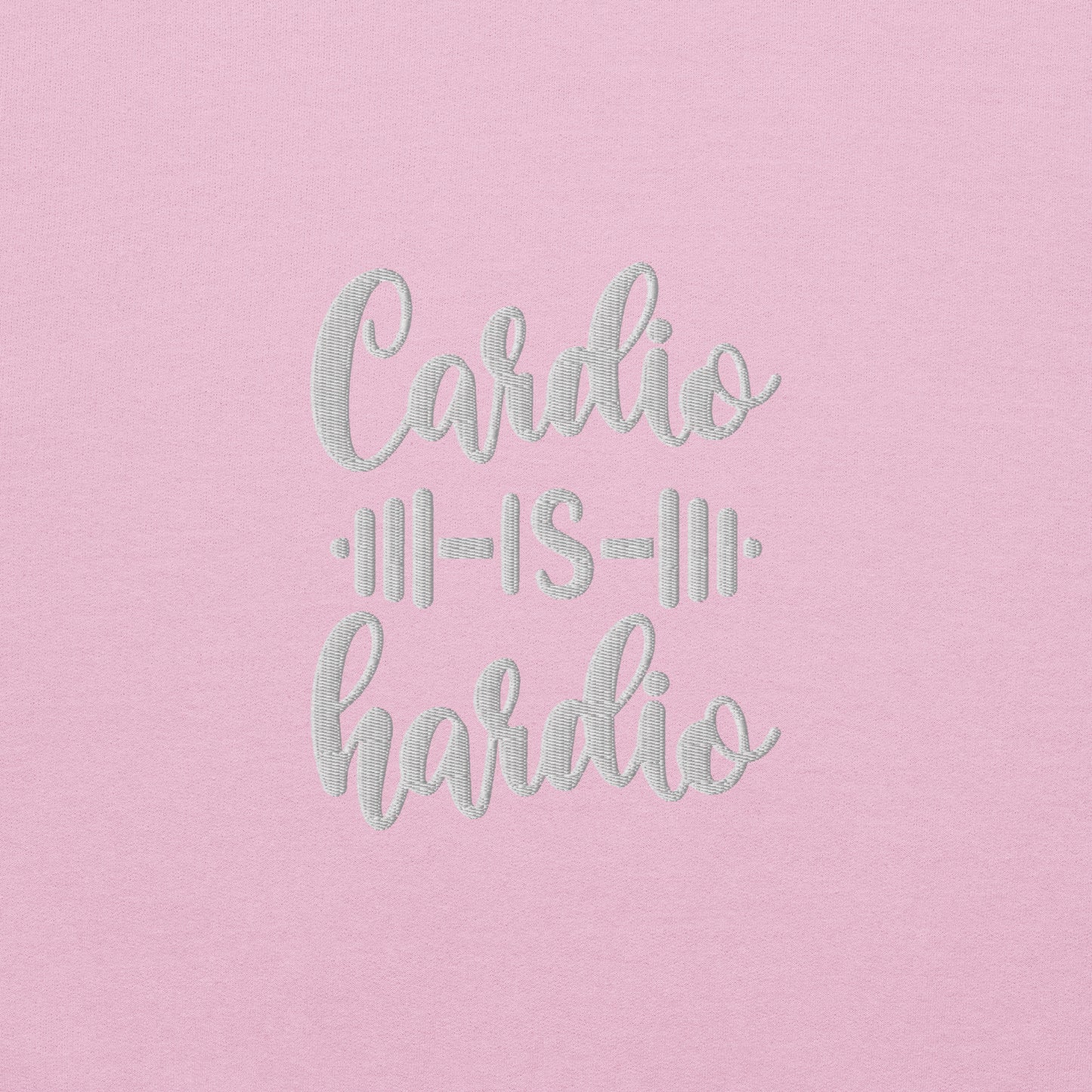 Cardio is Hardio Embroidered Fitness Sweatshirt - COFFEEBRE