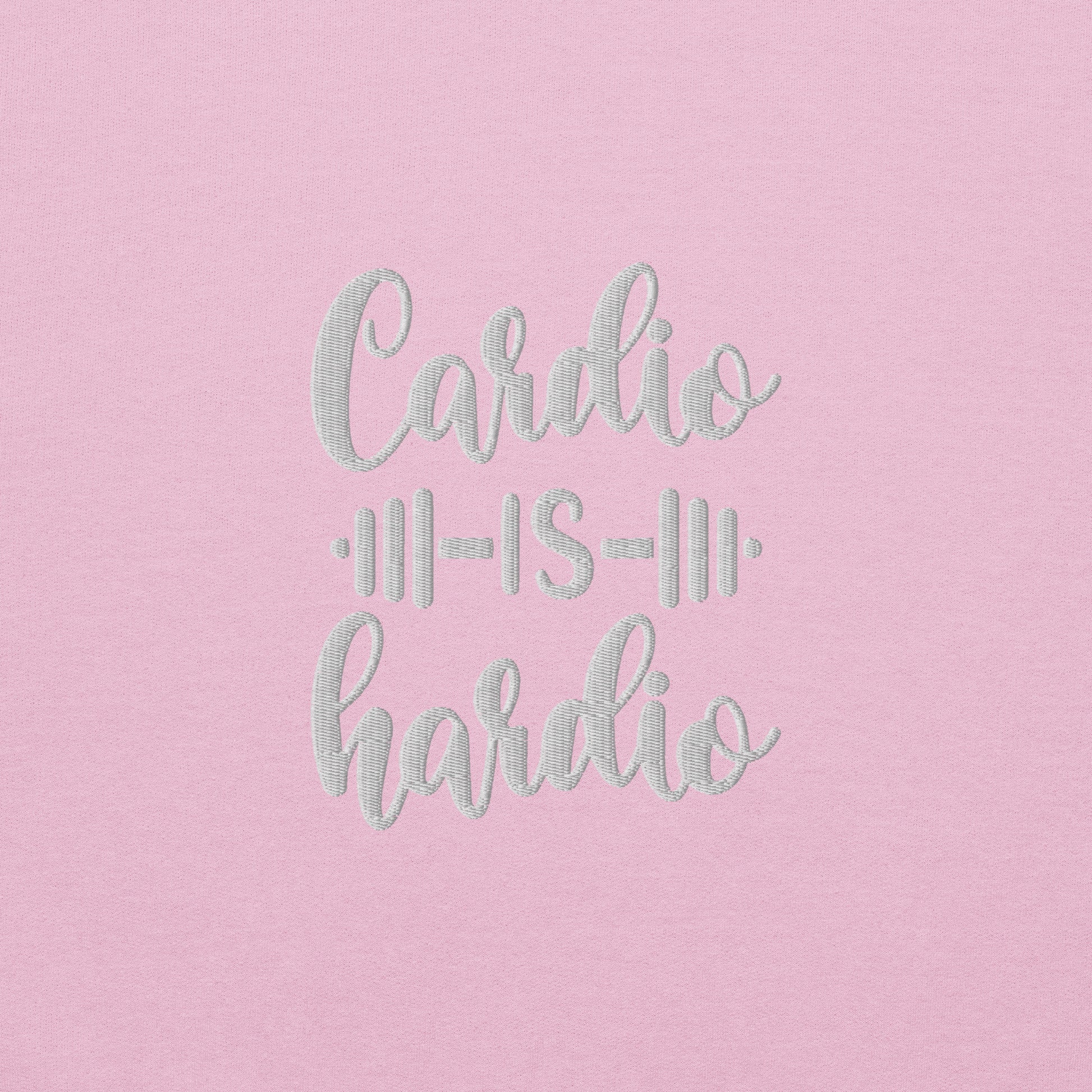 Cardio is Hardio Embroidered Fitness Sweatshirt - COFFEEBRE