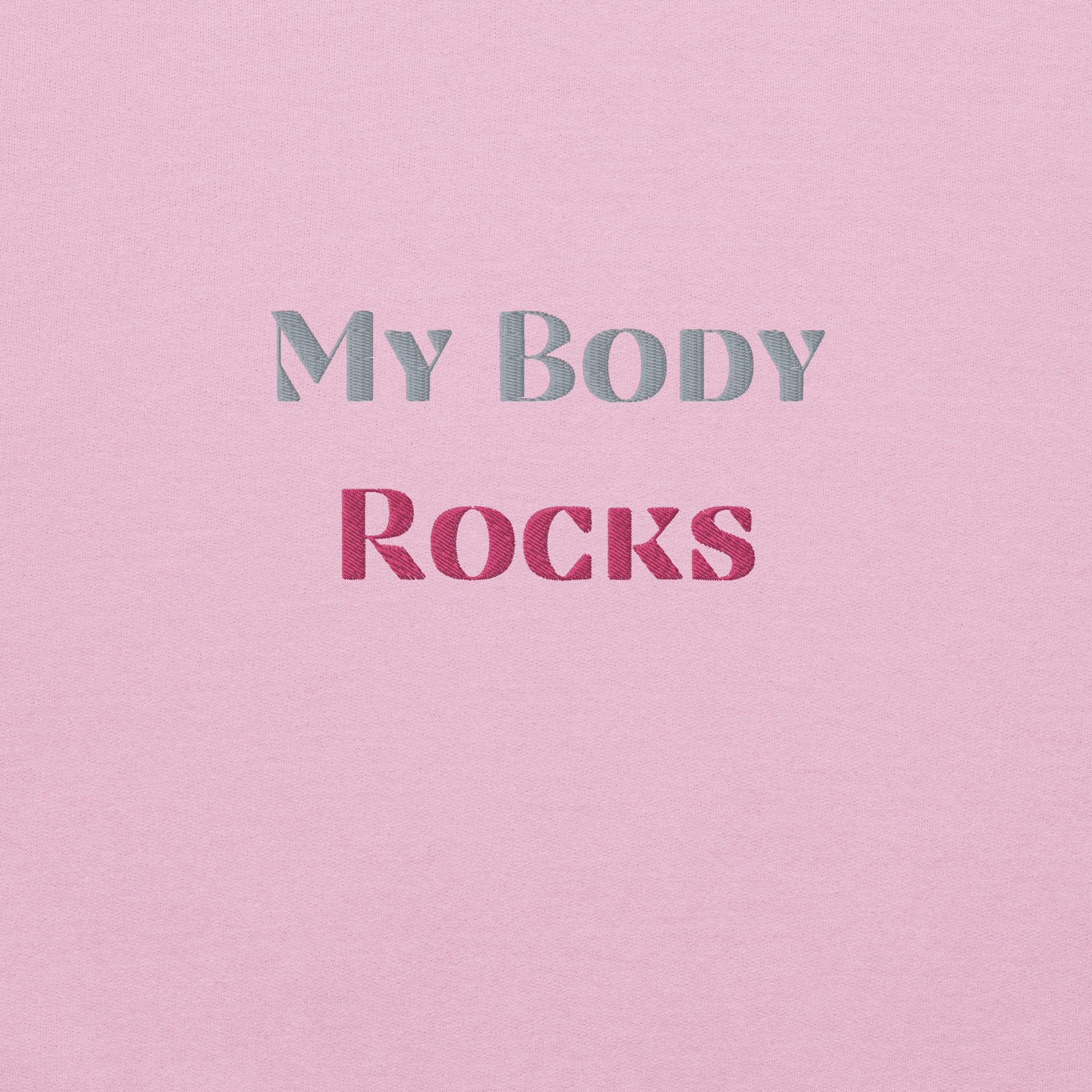 My Body Rocks Embroidered Sweatshirt - COFFEEBRE