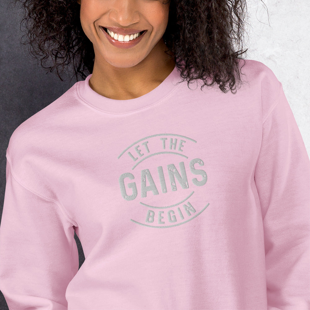 Let The Gains Begin Sweatshirt - COFFEEBRE