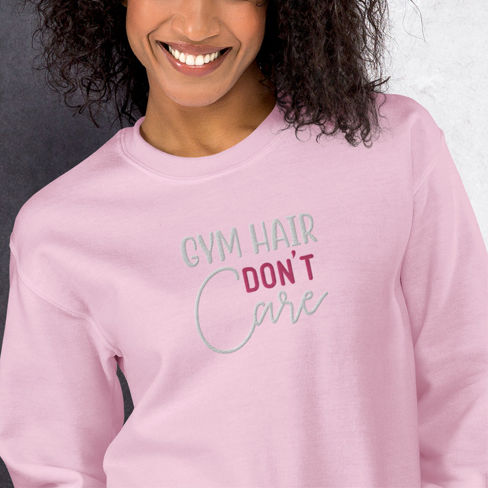 Gym Athletic Embroidered Fitness Sweatshirt - COFFEEBRE