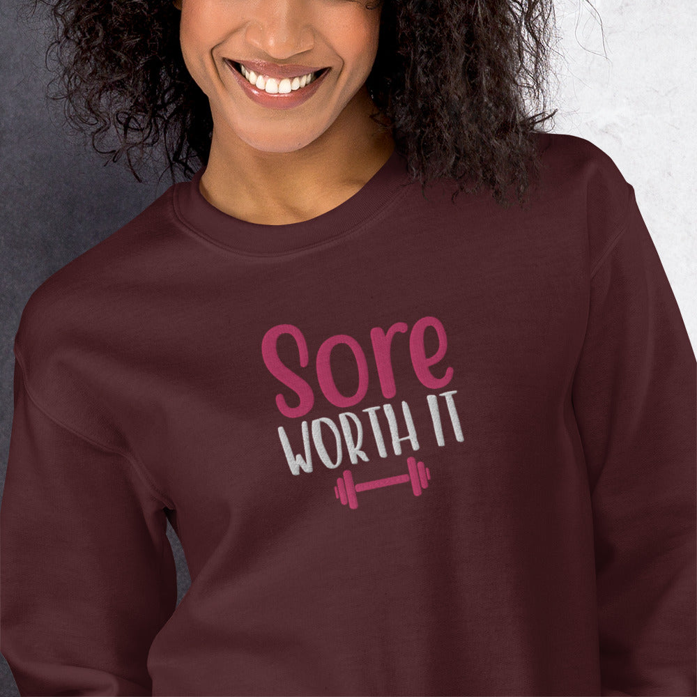 Sore Without it Embroidered Sweatshirt - COFFEEBRE