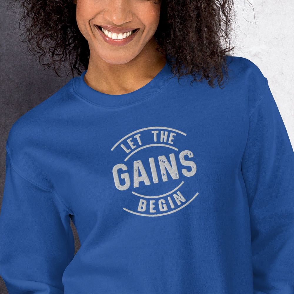 Let The Gains Begin Sweatshirt - COFFEEBRE