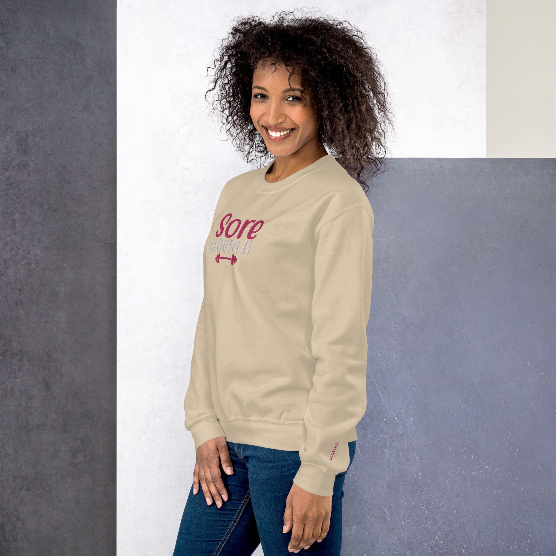 Sore Without it Embroidered Sweatshirt - COFFEEBRE