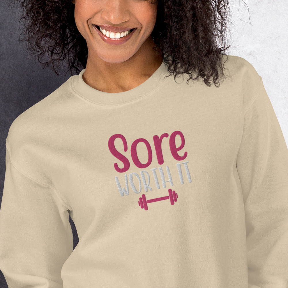 Sore Without it Embroidered Sweatshirt - COFFEEBRE