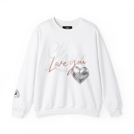Unisex Crewneck Valentine's Love Sweatshirt - COFFEEBRE