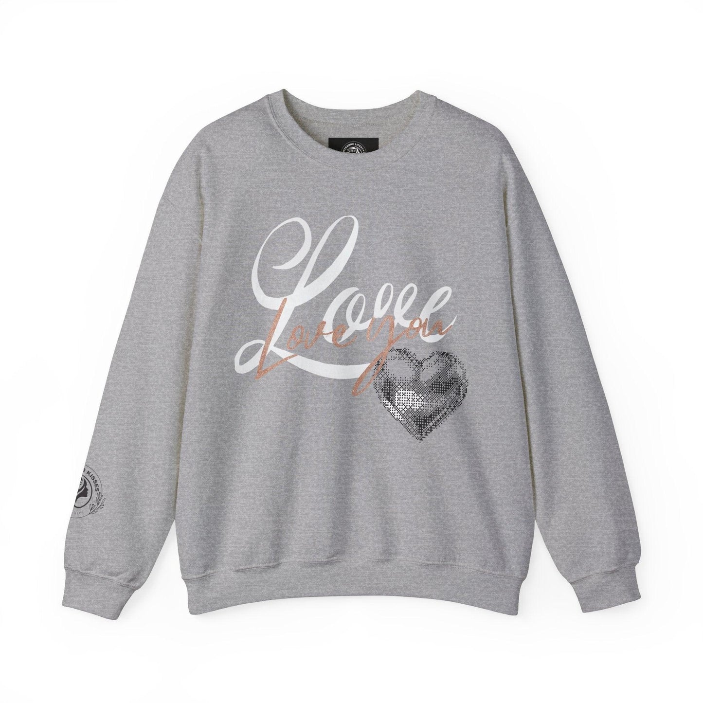 Unisex Crewneck Valentine's Love Sweatshirt - COFFEEBRE