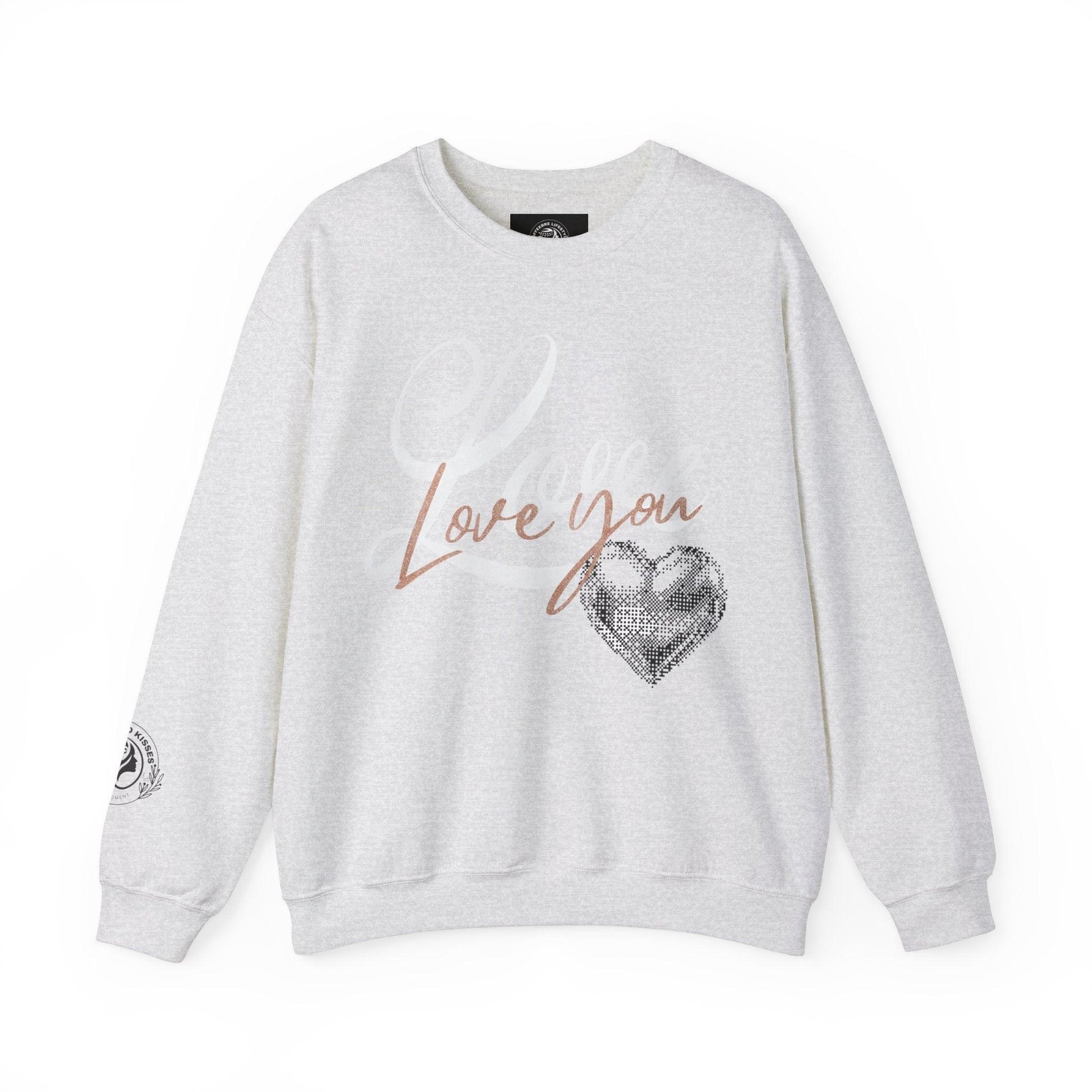 Unisex Crewneck Valentine's Love Sweatshirt - COFFEEBRE