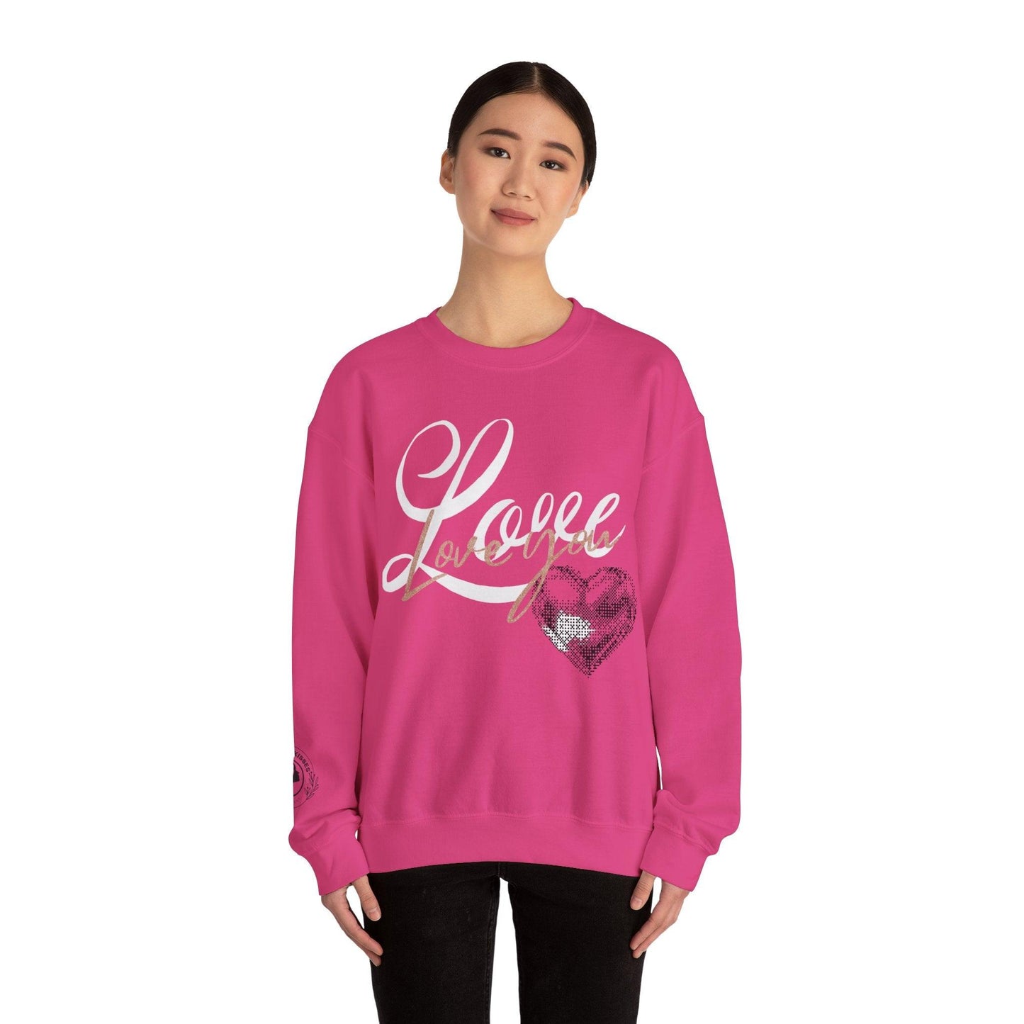 Unisex Crewneck Valentine's Love Sweatshirt - COFFEEBRE