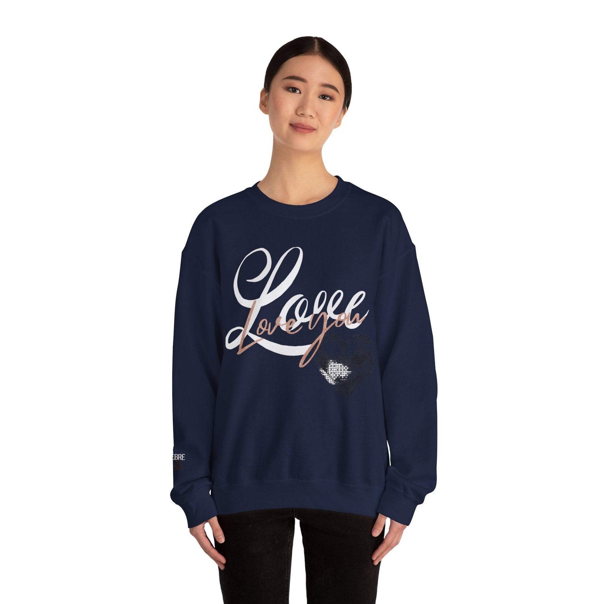 Unisex Crewneck Valentine's Love Sweatshirt - COFFEEBRE