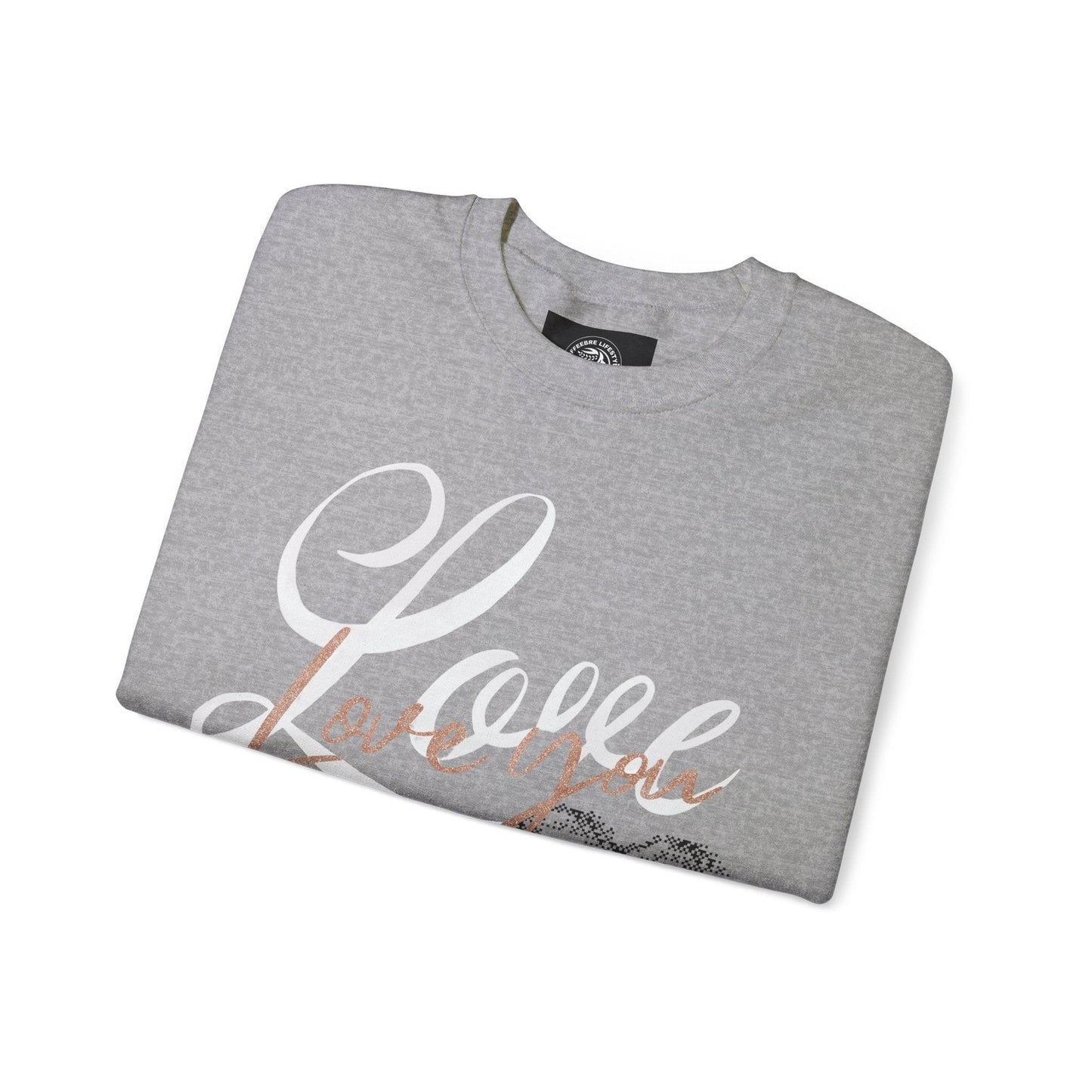 Unisex Crewneck Valentine's Love Sweatshirt - COFFEEBRE