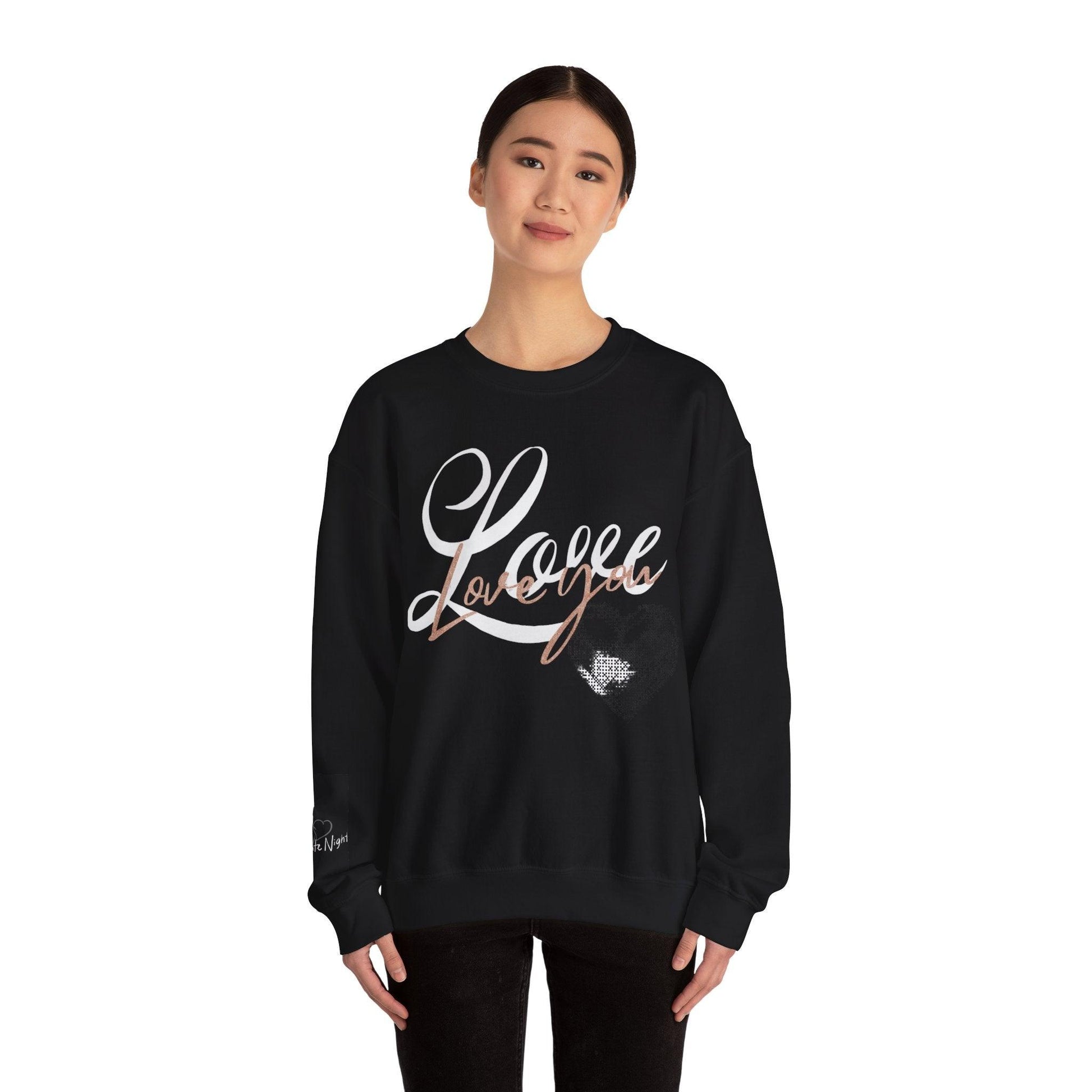 Unisex Crewneck Valentine's Love Sweatshirt - COFFEEBRE