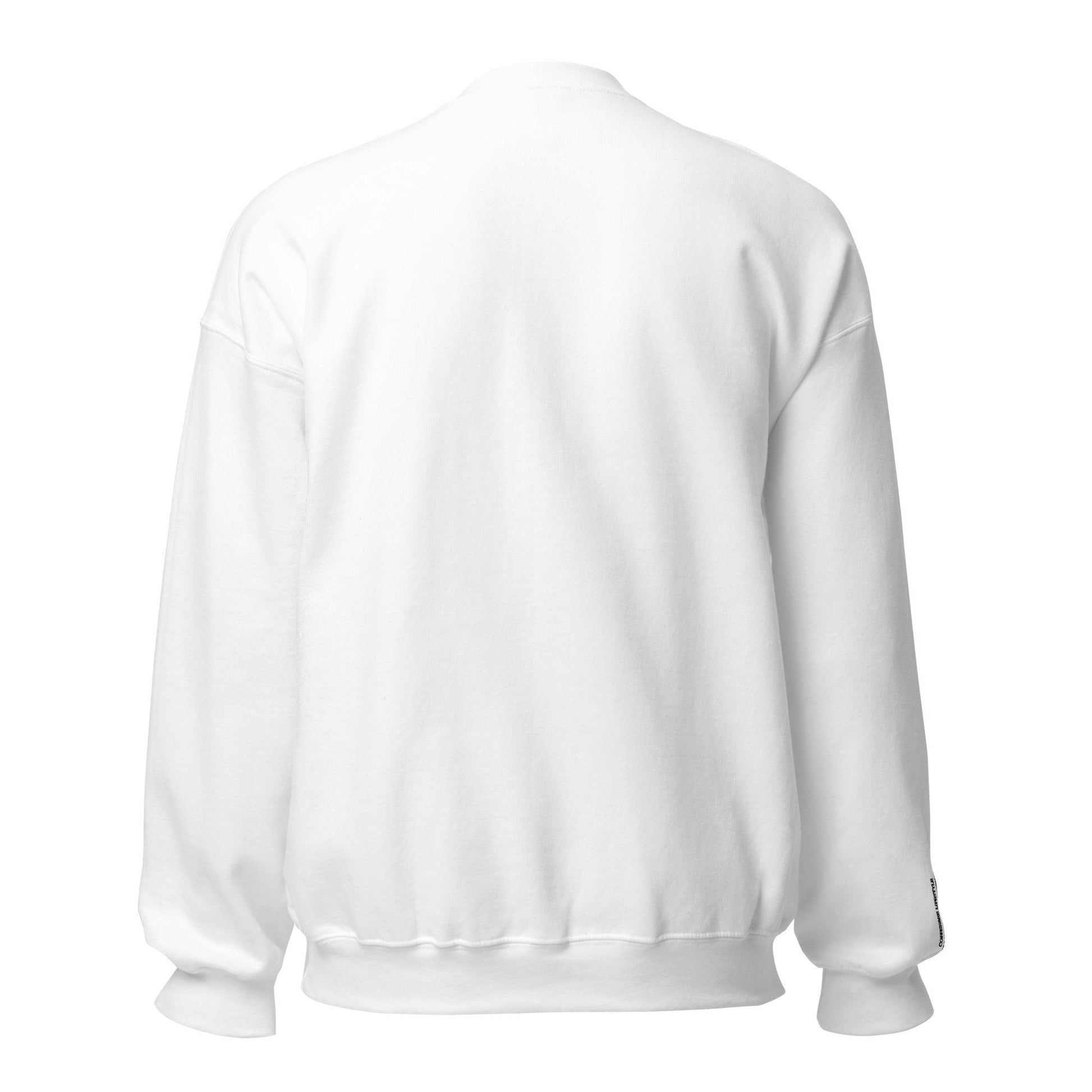 Unisex Embroidery Crew Neck Sweatshirt - COFFEEBRE