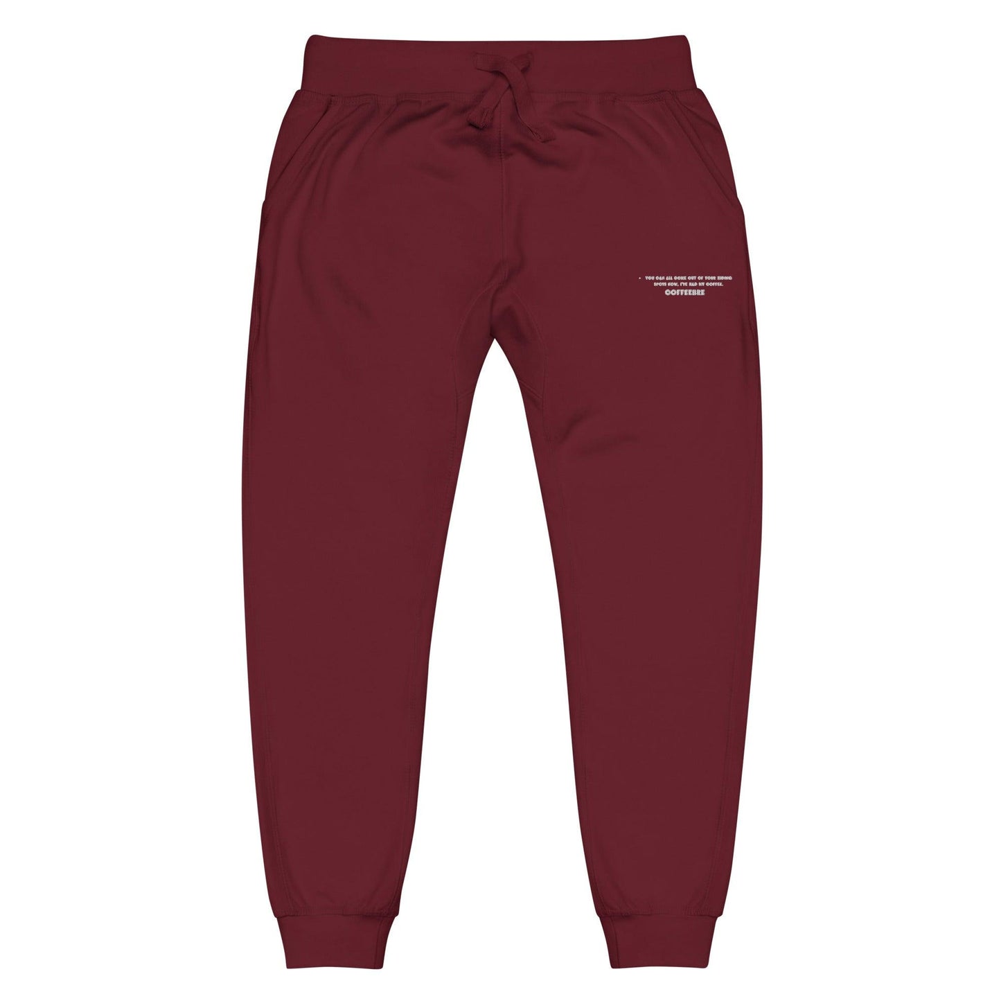 Unisex Fleece Embroidered Jogger Sweatpants