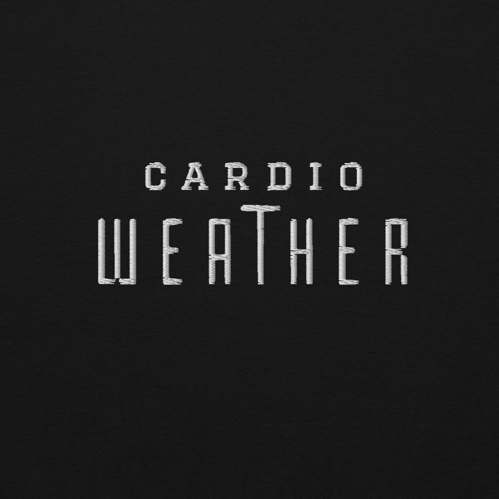 Cardio Weather Embroidered Athletic Hoodie - COFFEEBRE