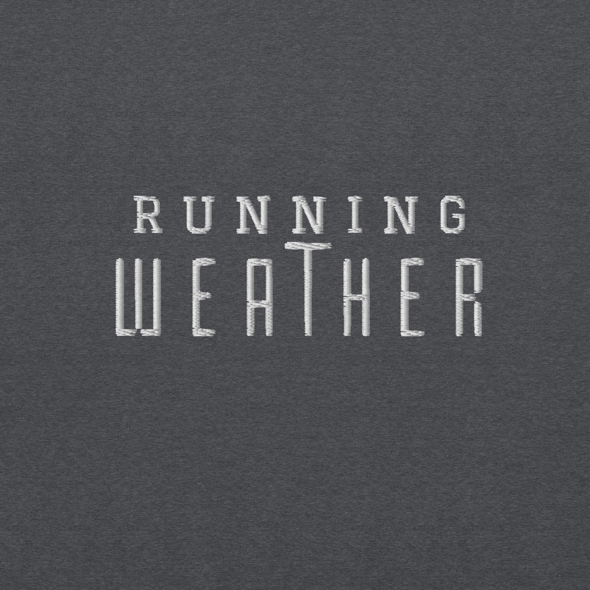 Running Weather Embroidered Fitness Hoodie - CFFEEBRE