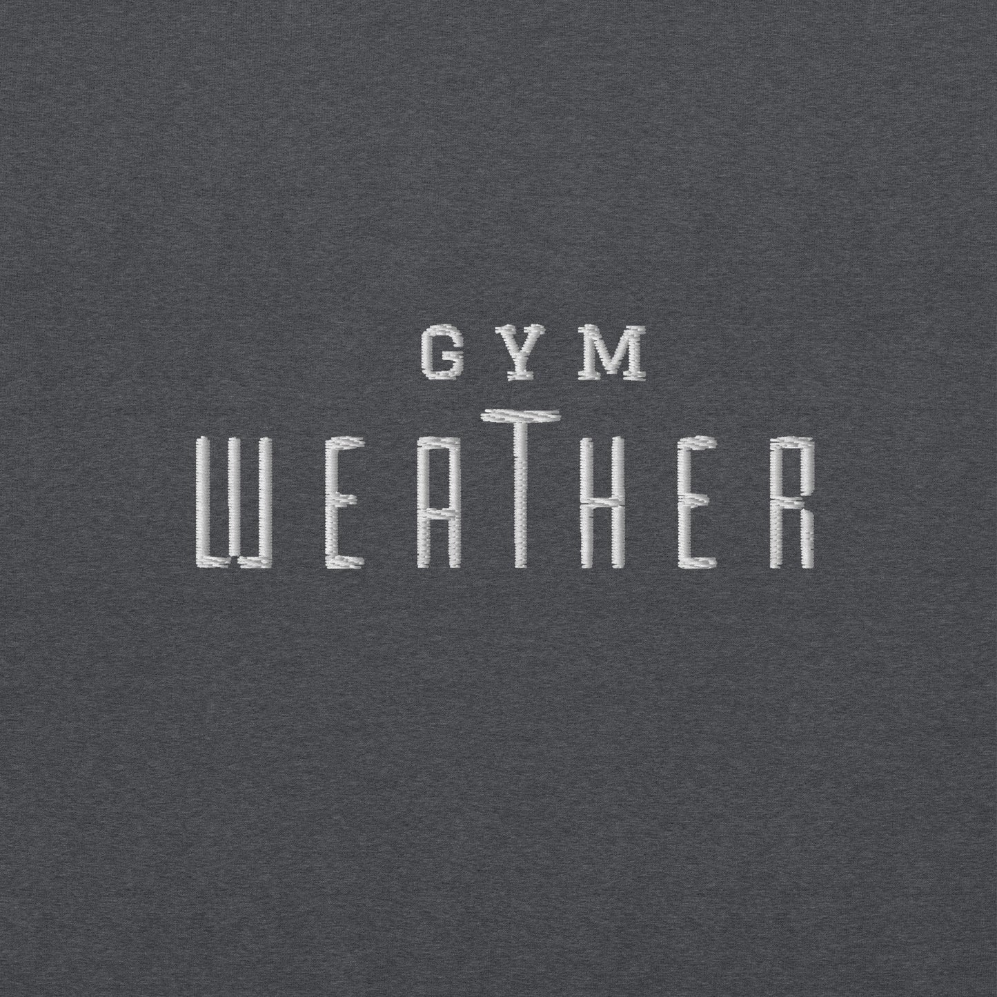 Gym Weather Embroidered Fitness Hoodie -  COFFEEBRE