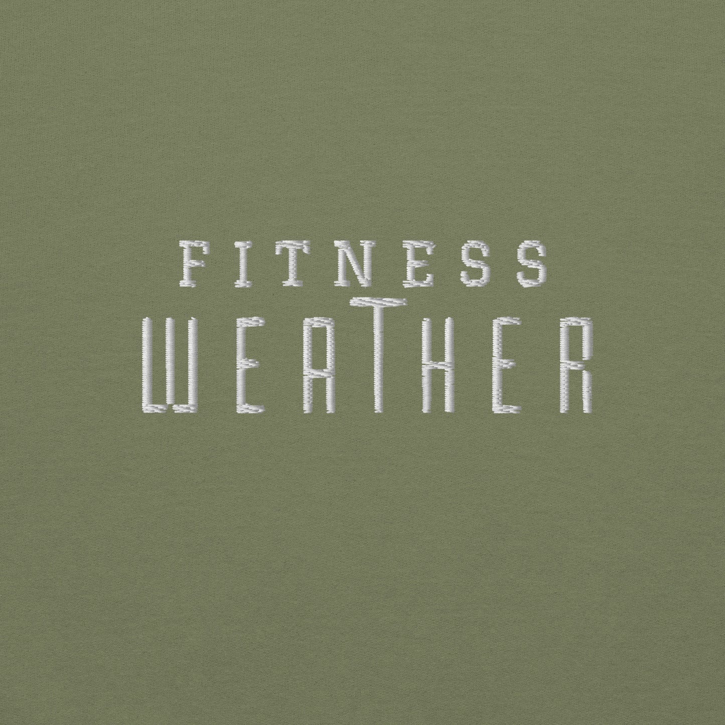 Fitness Weather Embroidered Hoodie - COFFEEBRE