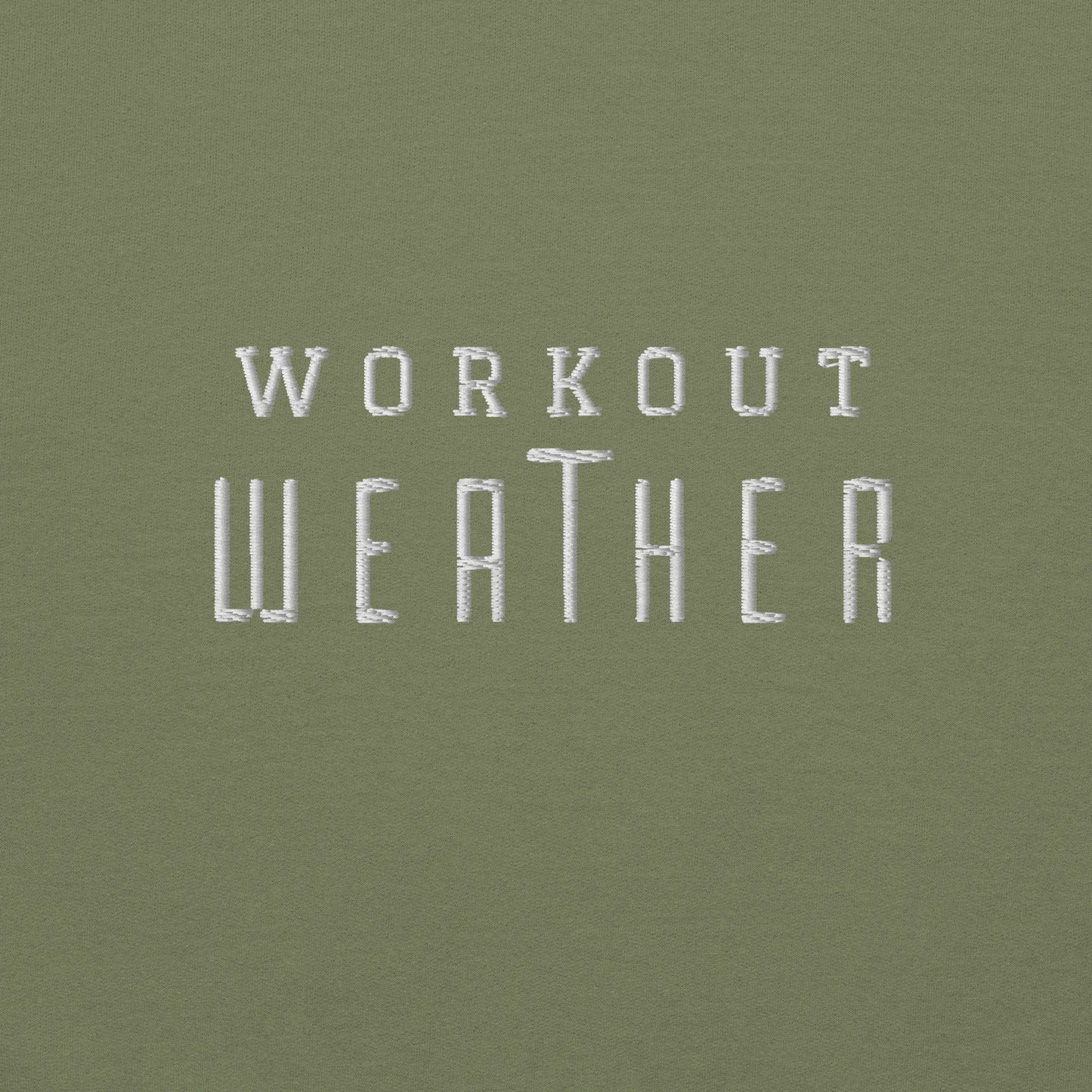 Workout Weather Embroidered Fitness Hoodie - COFFEEBRE