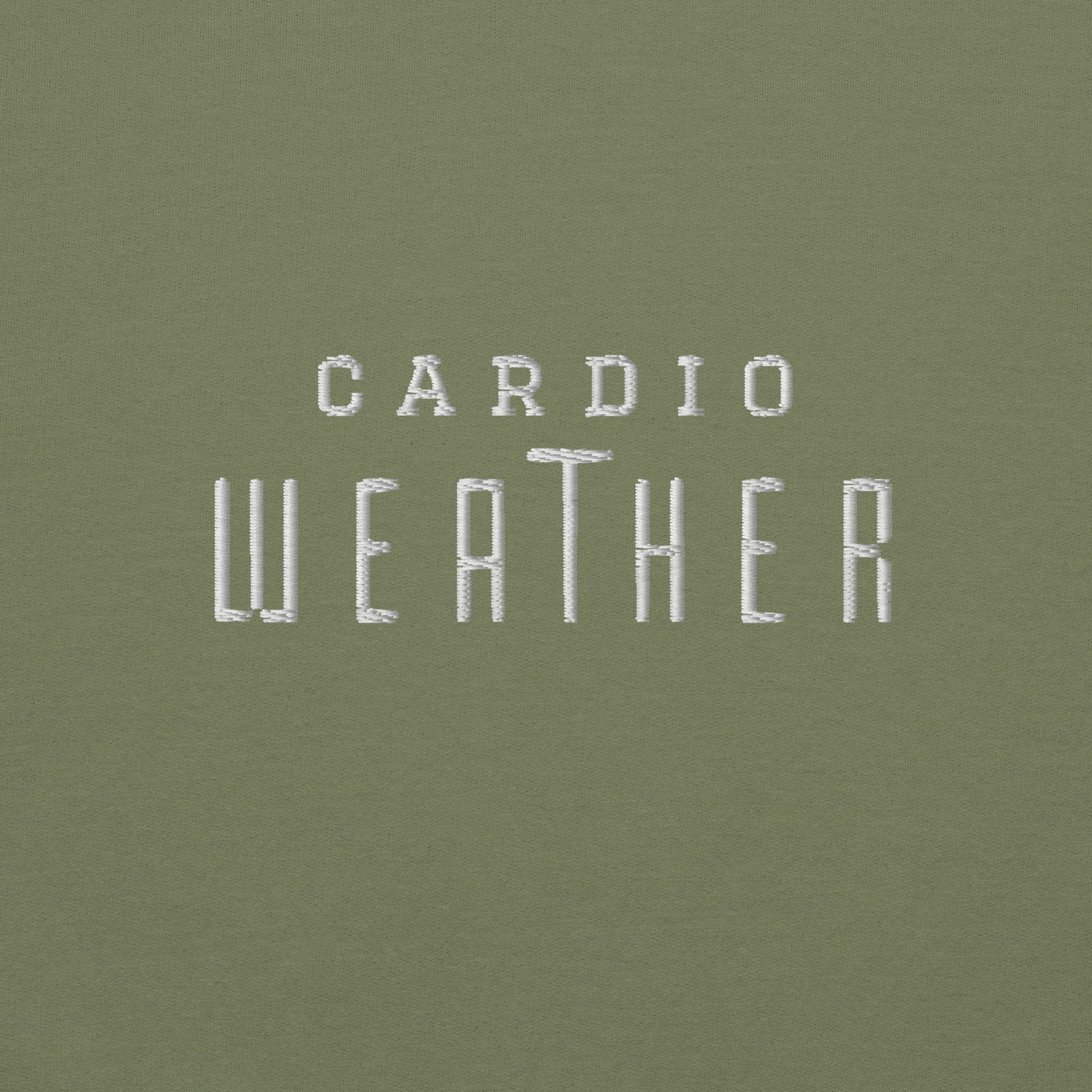 Cardio Weather Embroidered Athletic Hoodie - COFFEEBRE