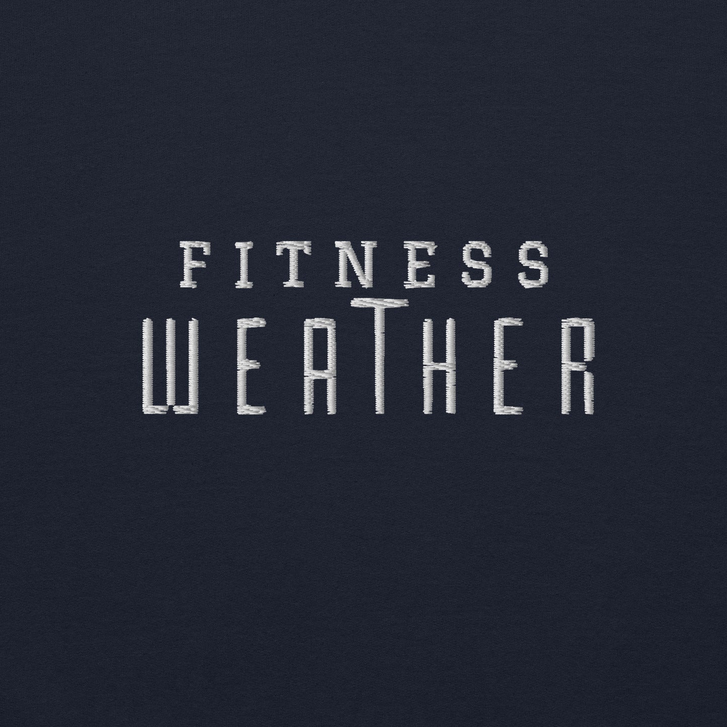 Fitness Weather Embroidered Hoodie - COFFEEBRE