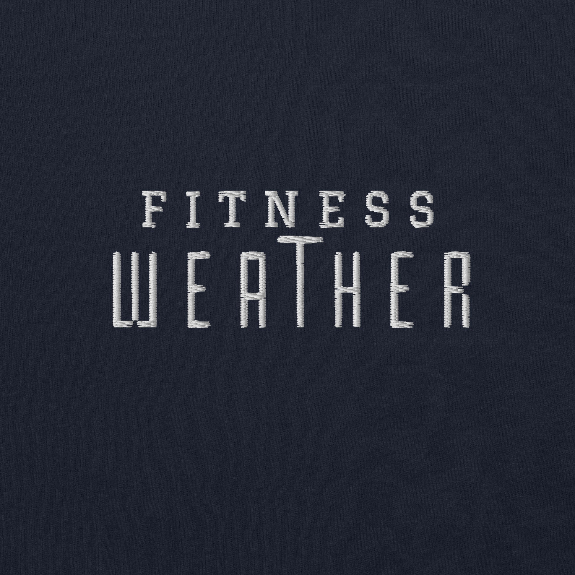 Fitness Weather Embroidered Hoodie - COFFEEBRE