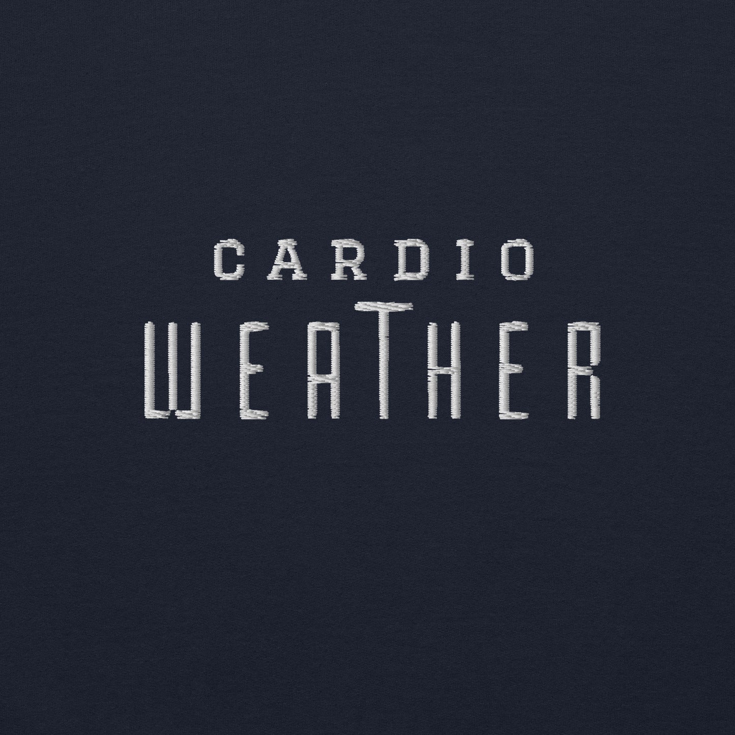 Cardio Weather Embroidered Athletic Hoodie - COFFEEBRE