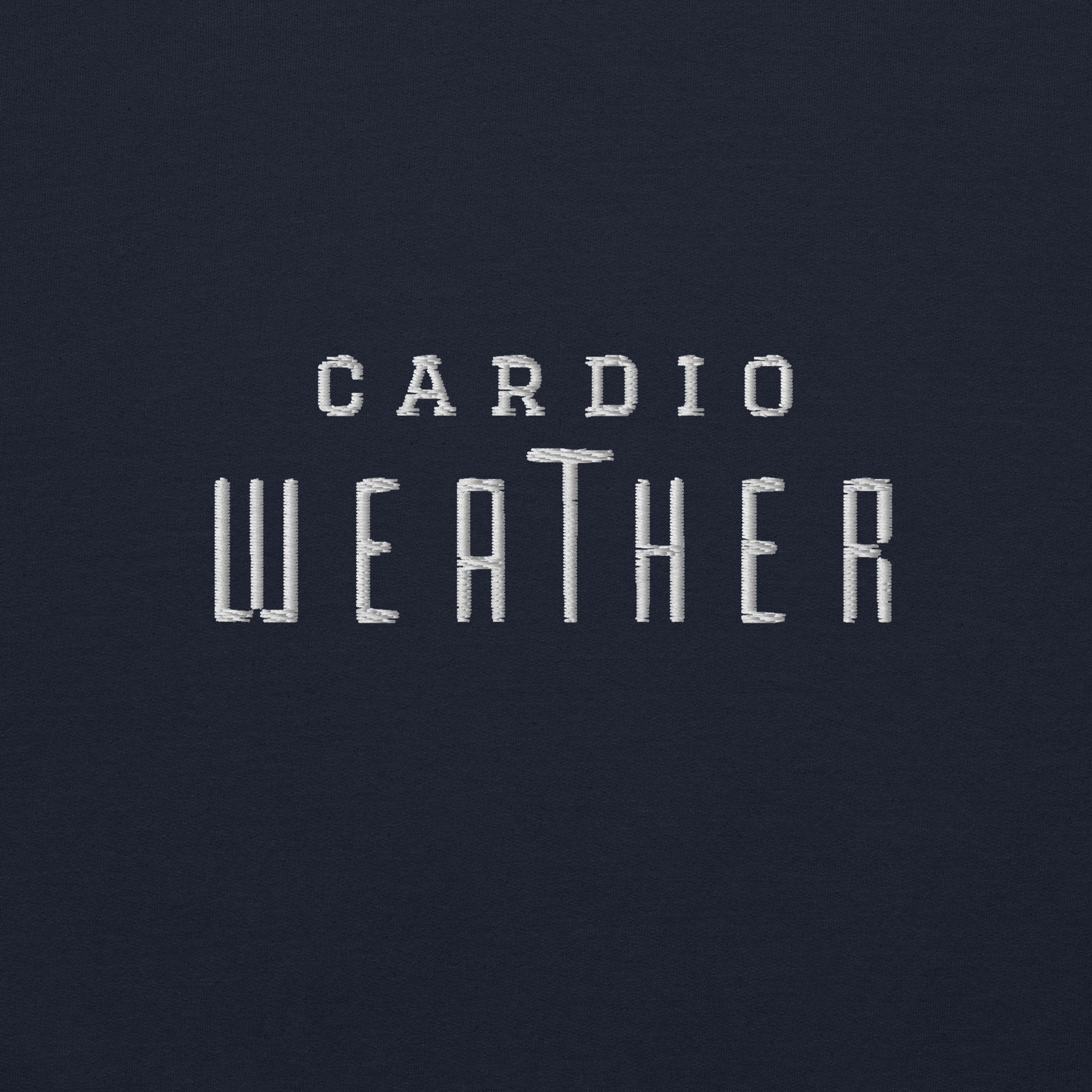 Cardio Weather Embroidered Athletic Hoodie - COFFEEBRE