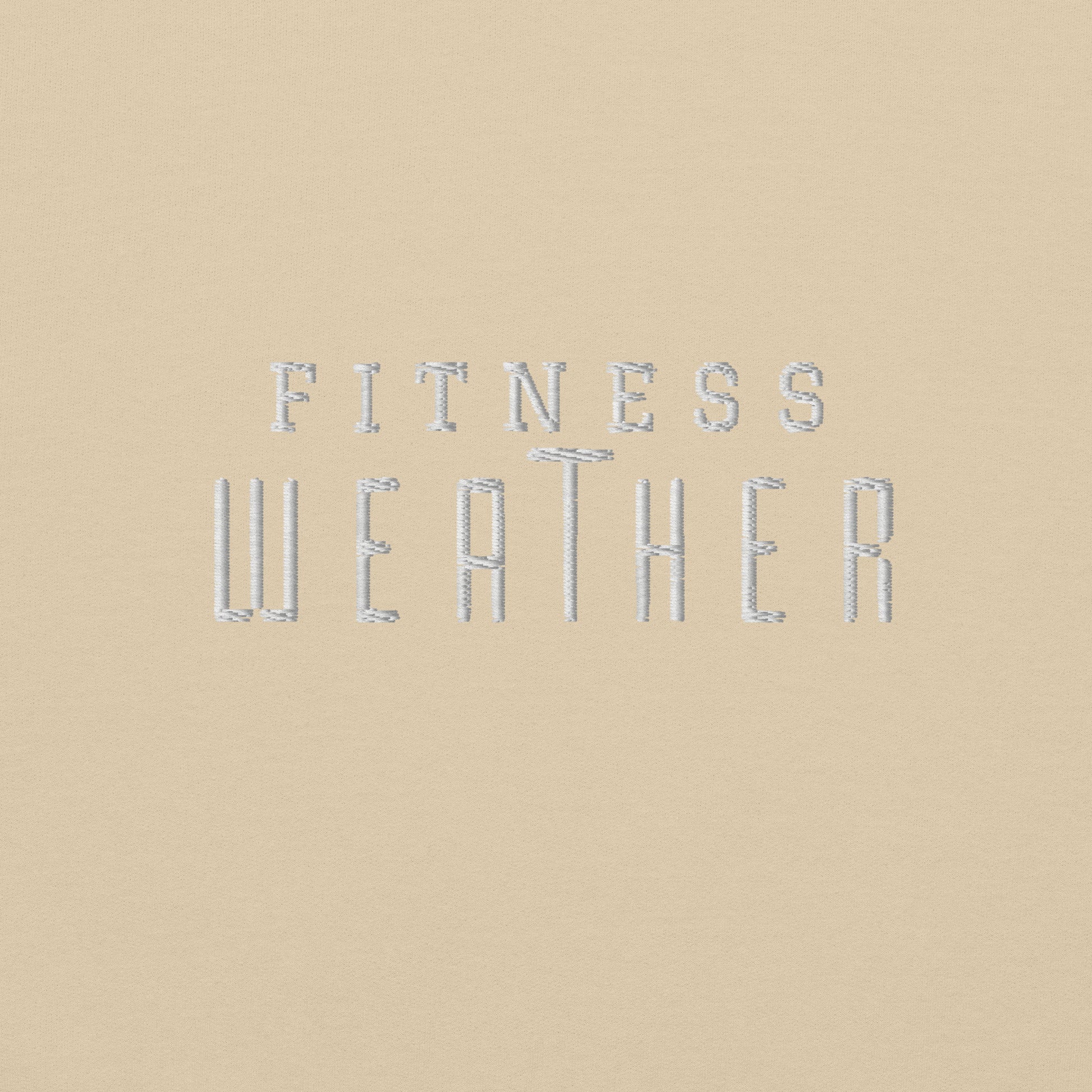 Fitness Weather Embroidered Hoodie - COFFEEBRE