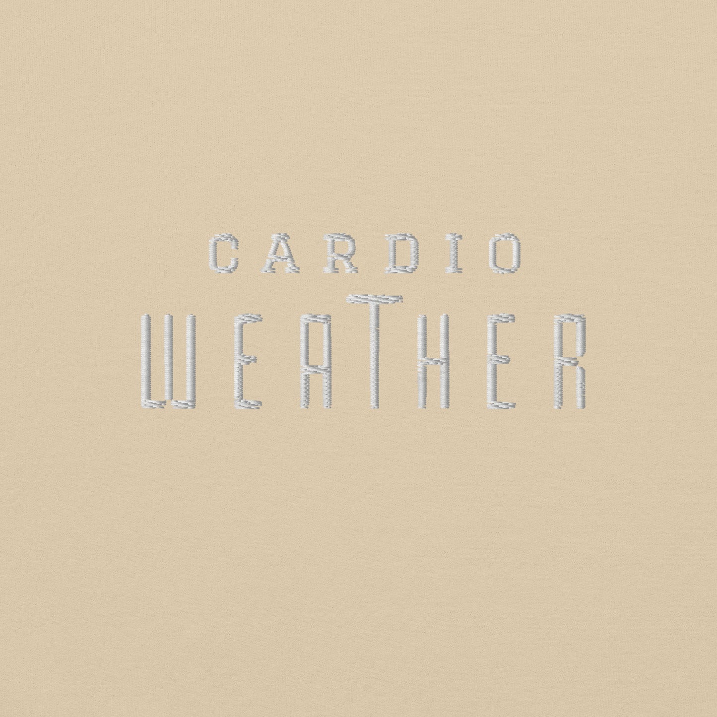 Cardio Weather Embroidered Athletic Hoodie - COFFEEBRE