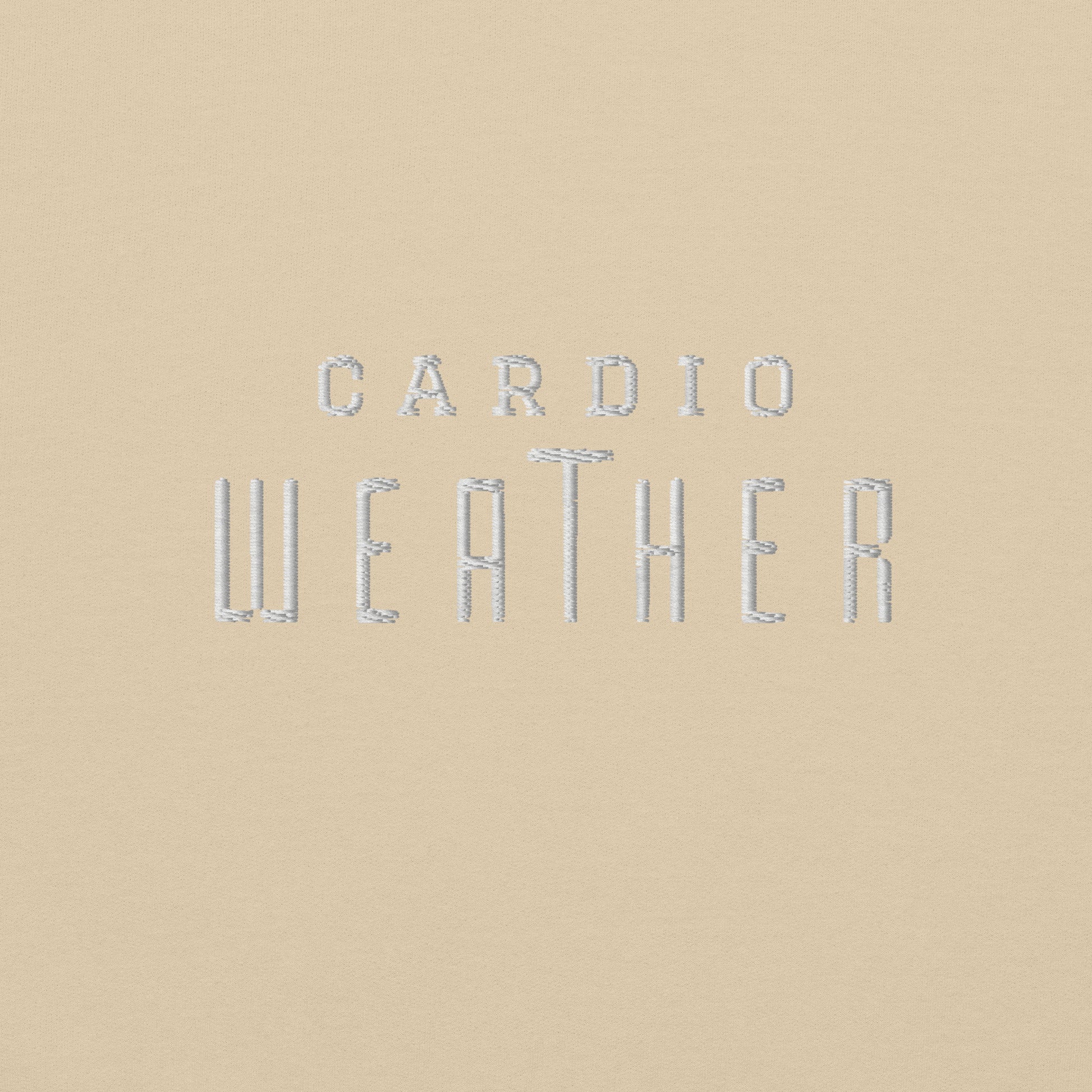 Cardio Weather Embroidered Athletic Hoodie - COFFEEBRE