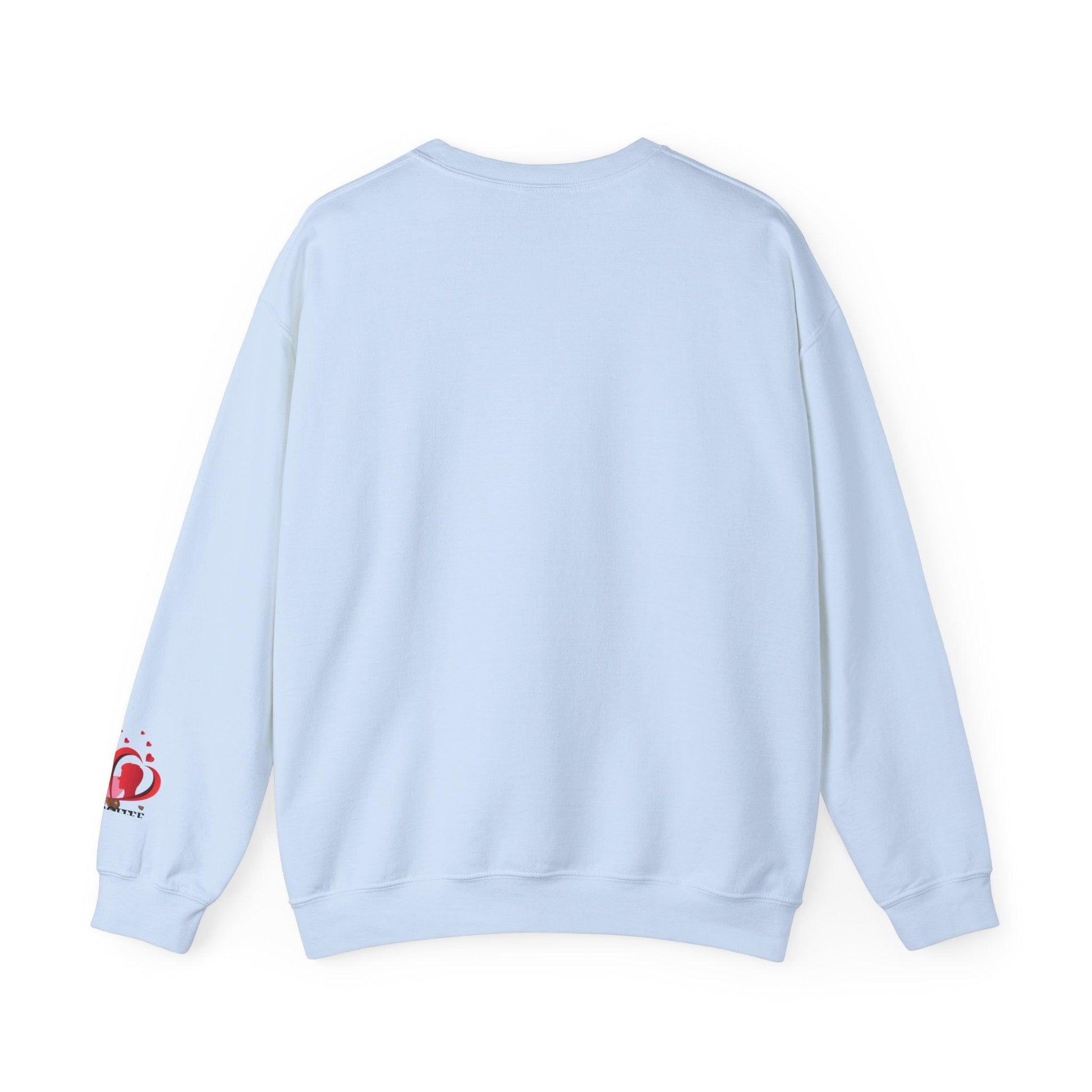 Unisex Red Heart Valentine Crewneck Sweatshirt - COFFEEBRE