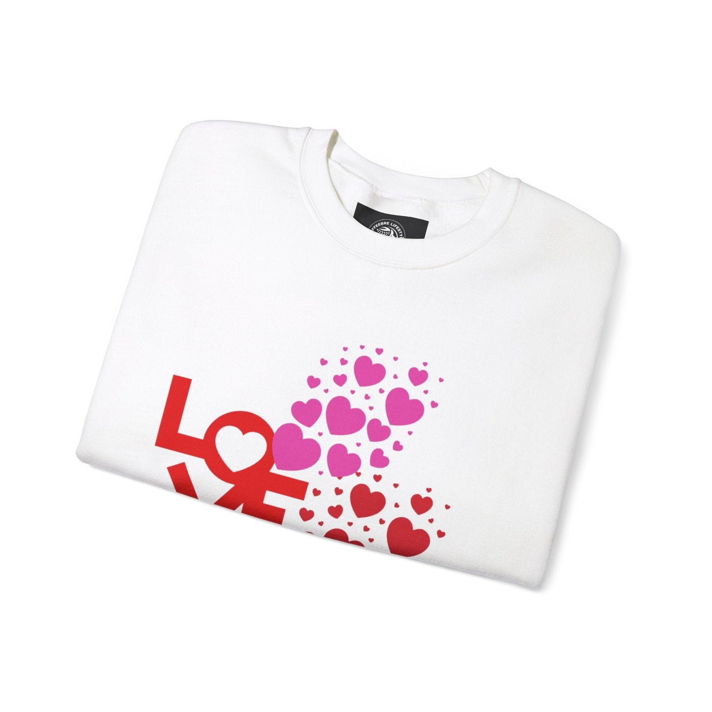 Valentine's Love Heart Unisex Heavy Blend™ Crewneck Sweatshirt - COFFEEBRE