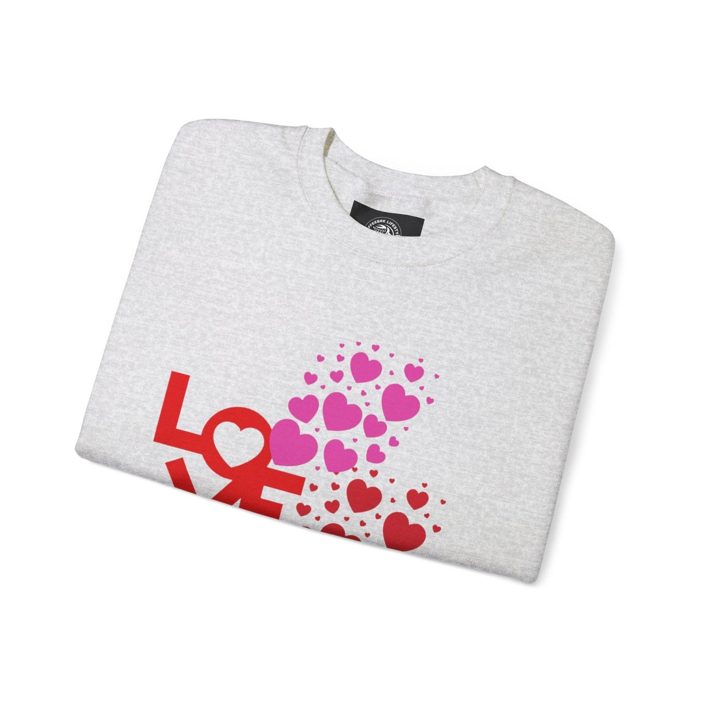 Valentine's Love Heart Unisex Heavy Blend™ Crewneck Sweatshirt - COFFEEBRE