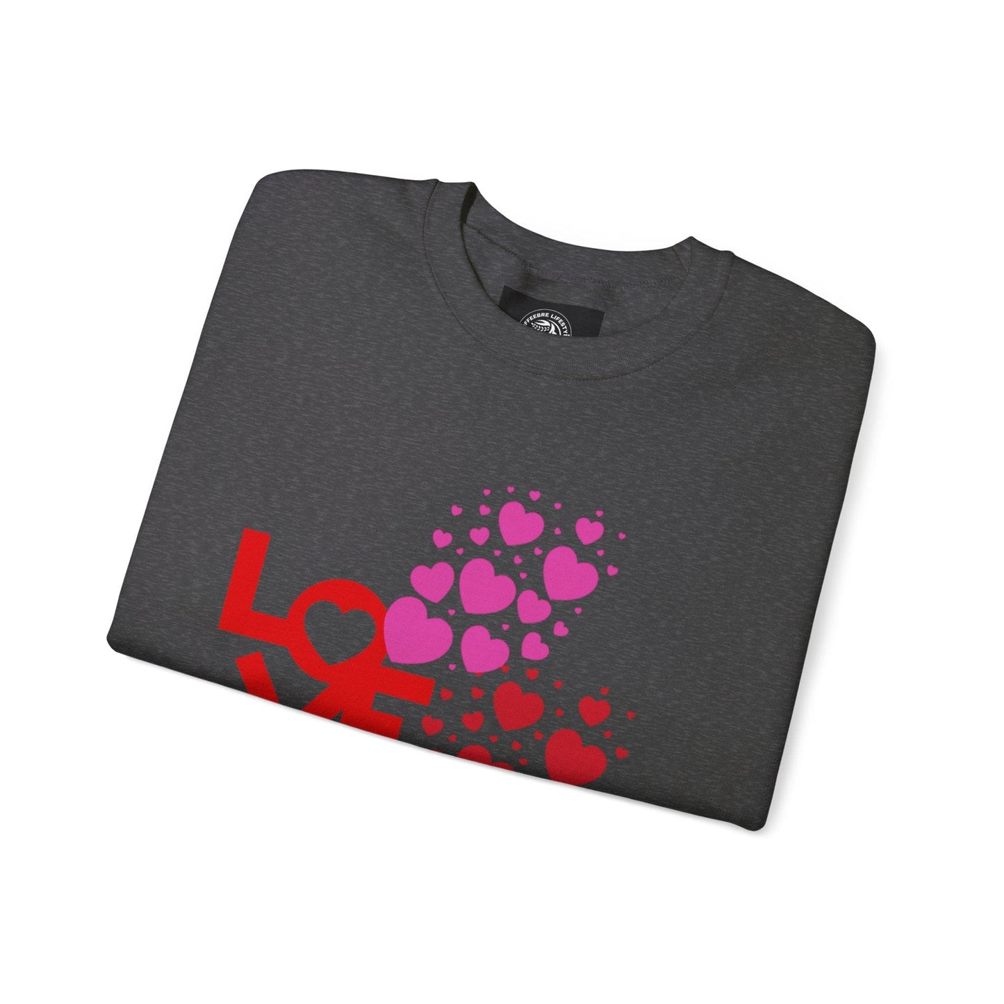 Valentine's Love Heart Unisex Heavy Blend™ Crewneck Sweatshirt - COFFEEBRE