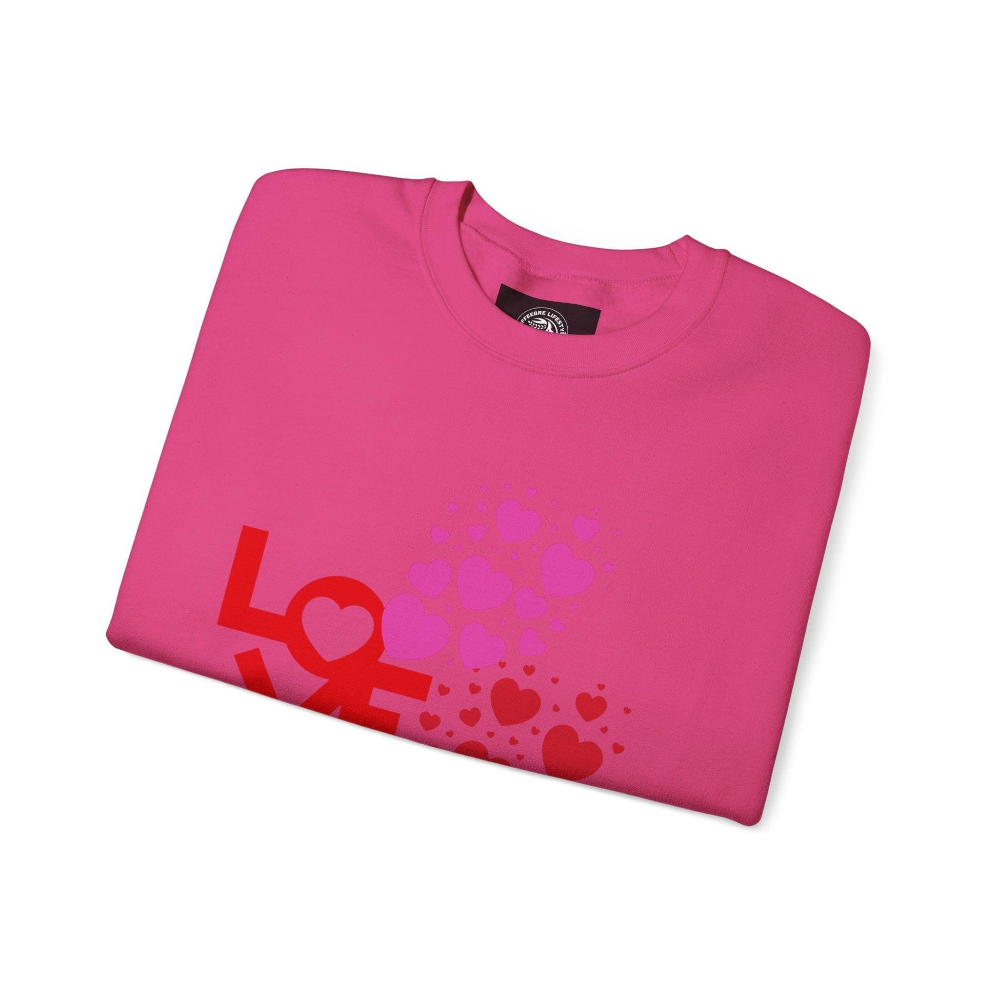 Valentine's Love Heart Unisex Heavy Blend™ Crewneck Sweatshirt - COFFEEBRE