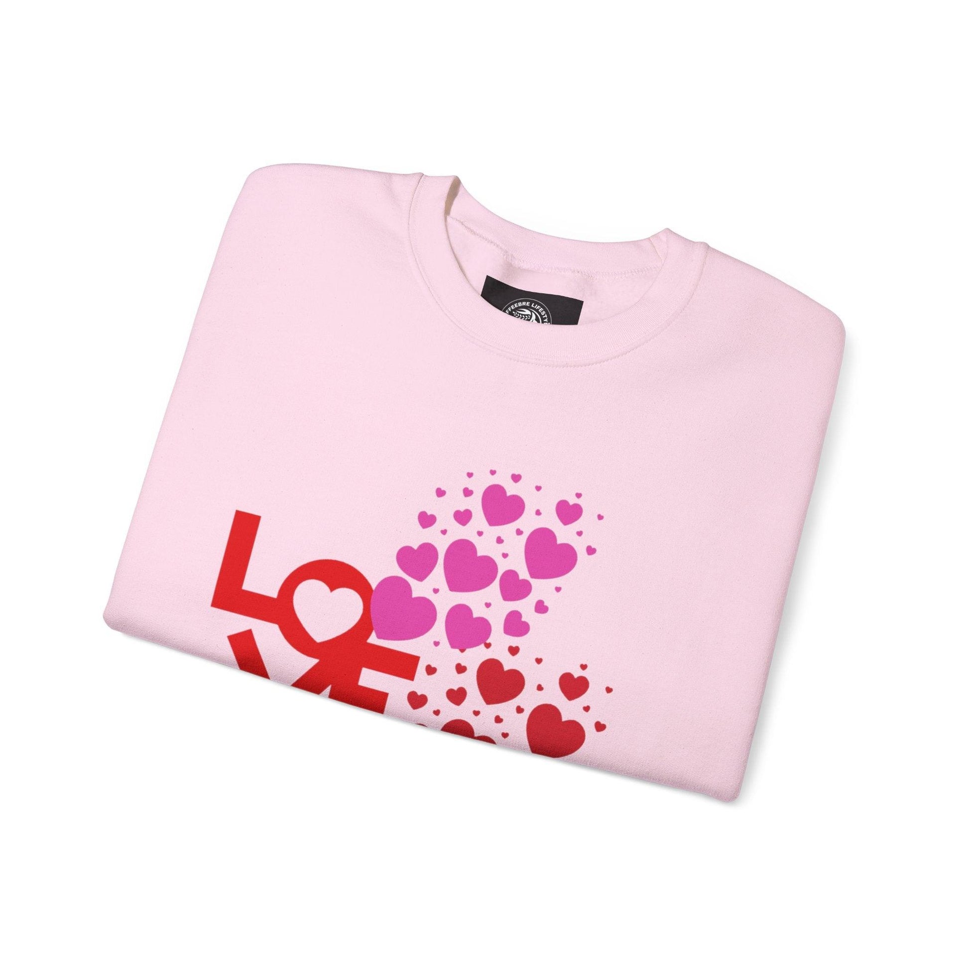 Valentine's Love Heart Unisex Heavy Blend™ Crewneck Sweatshirt - COFFEEBRE