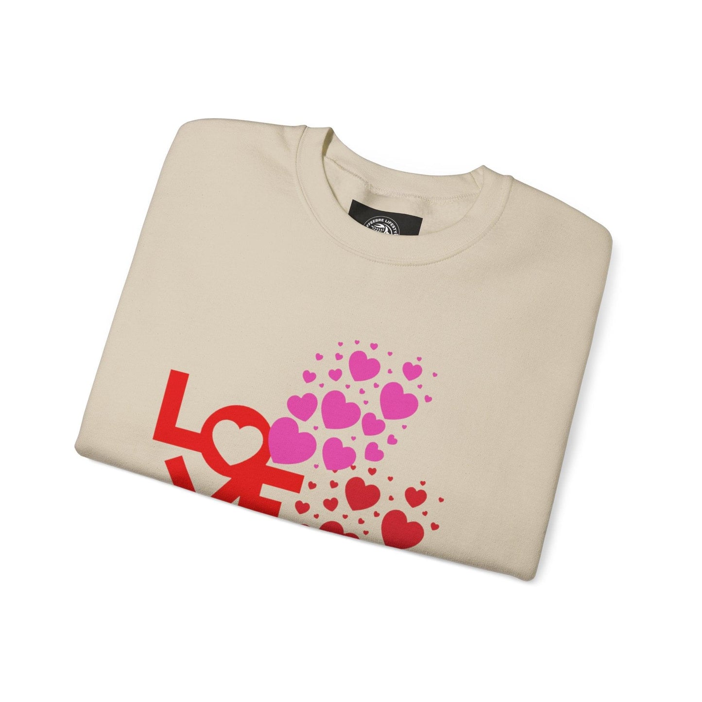 Valentine's Love Heart Unisex Heavy Blend™ Crewneck Sweatshirt - COFFEEBRE