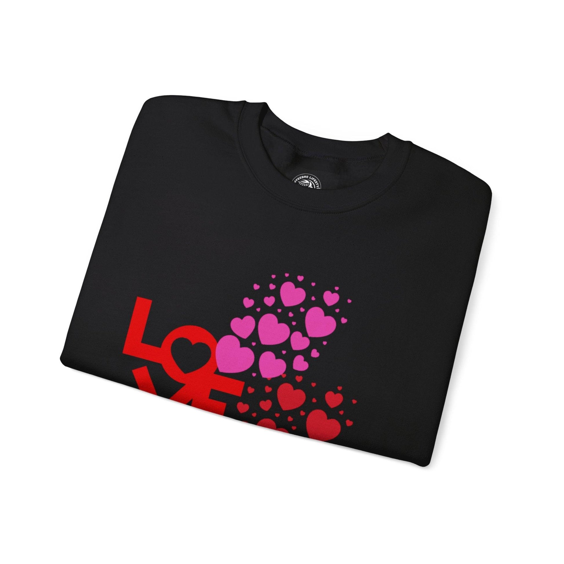 Valentine's Love Heart Unisex Heavy Blend™ Crewneck Sweatshirt - COFFEEBRE