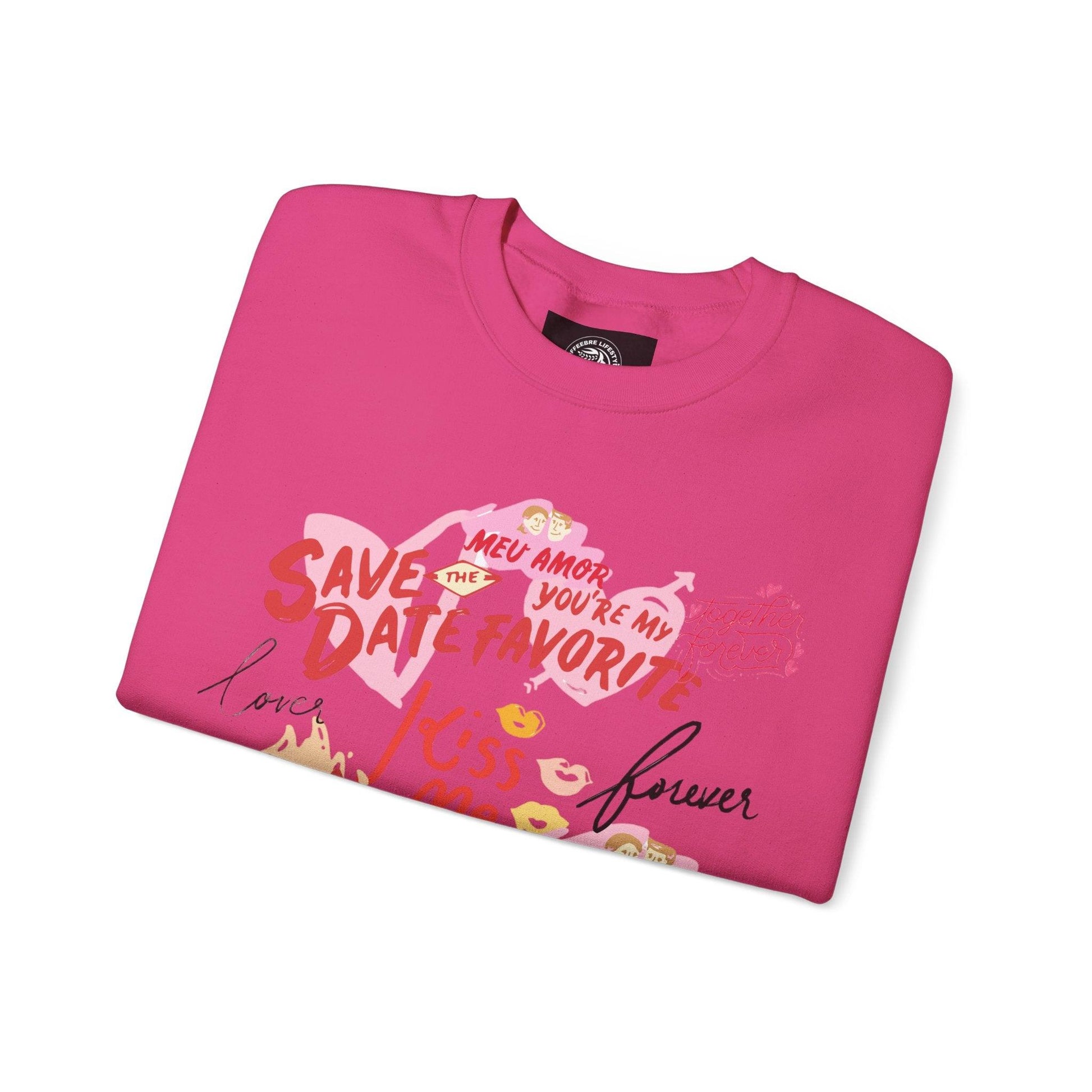 Valentine's Love Script Unisex Crewneck Sweatshirt - COFFEEBRE