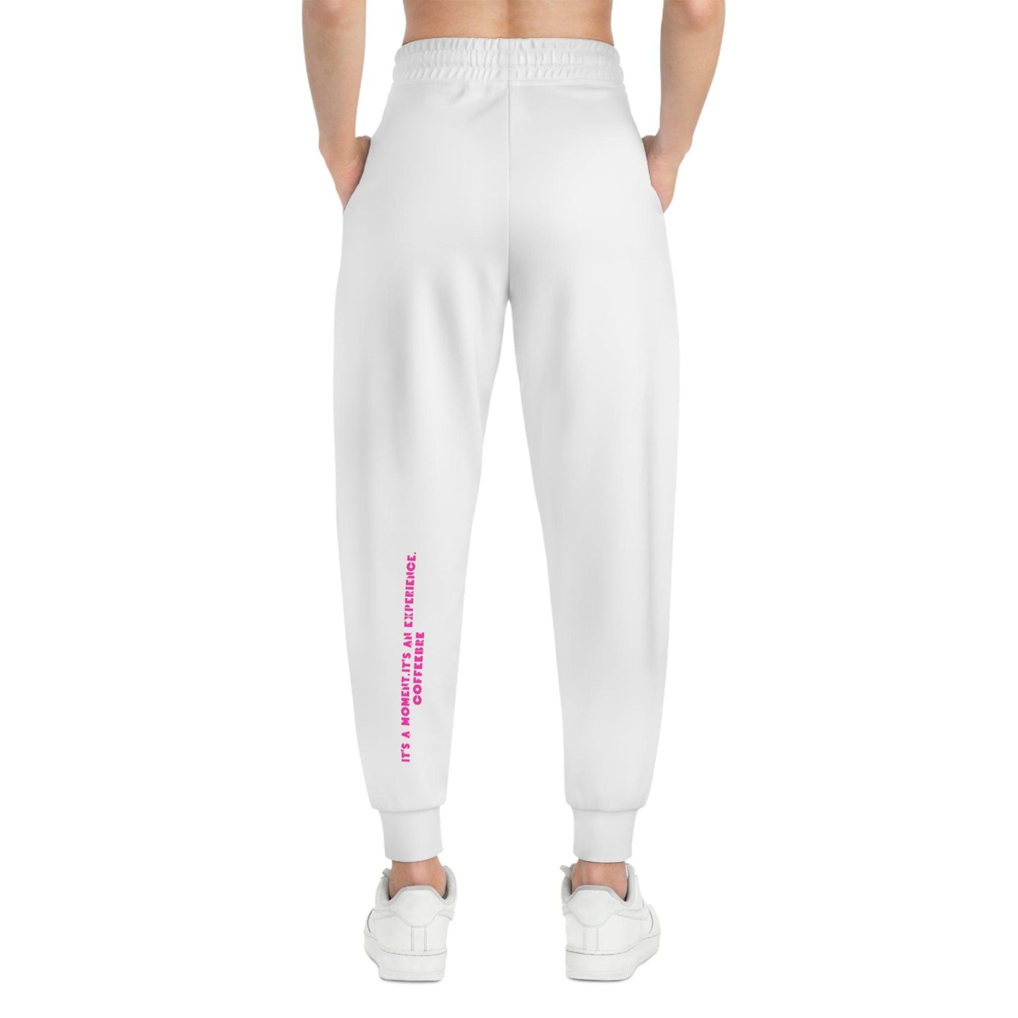 White Athletic Joggers - COFFEEBRE